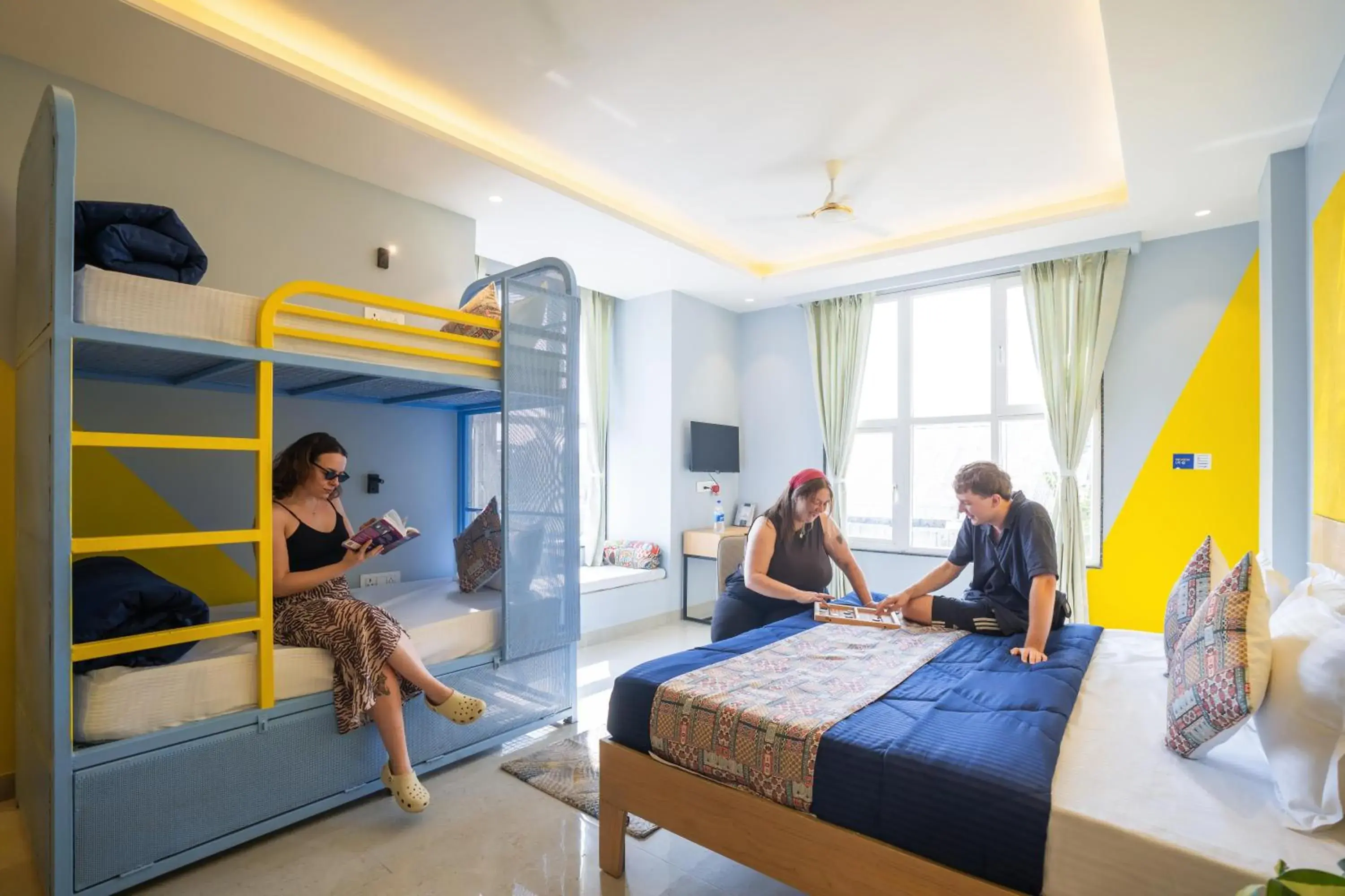 Deluxe Quadruple Room in Shalom Backpackers Jaipur Deluxe Quadruple Room in Shalom Backpackers Jaipur