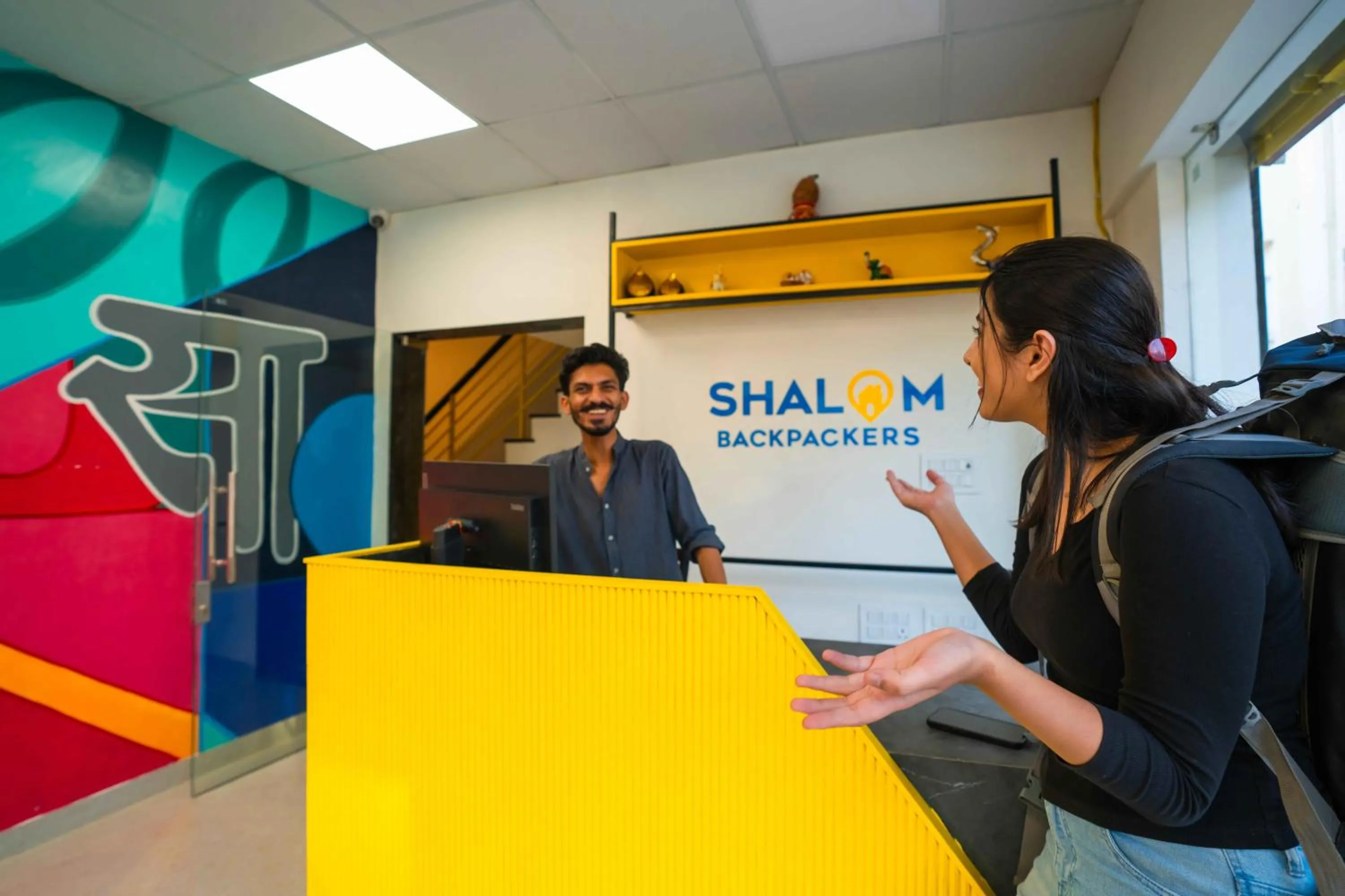 Lobby or reception in Shalom Backpackers Jaipur