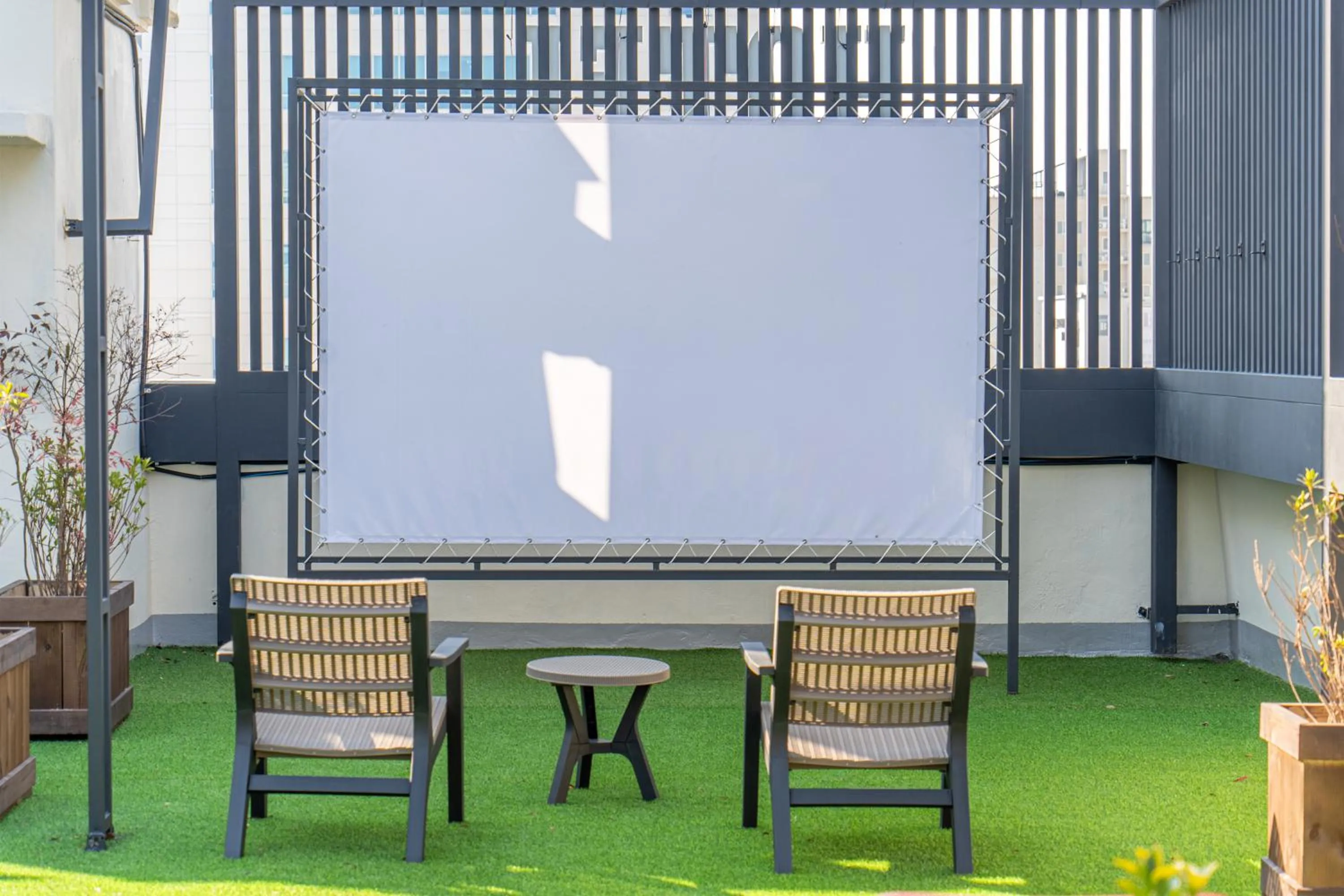 Communal lounge/ TV room in Browndot hotel Gimhae cityhall