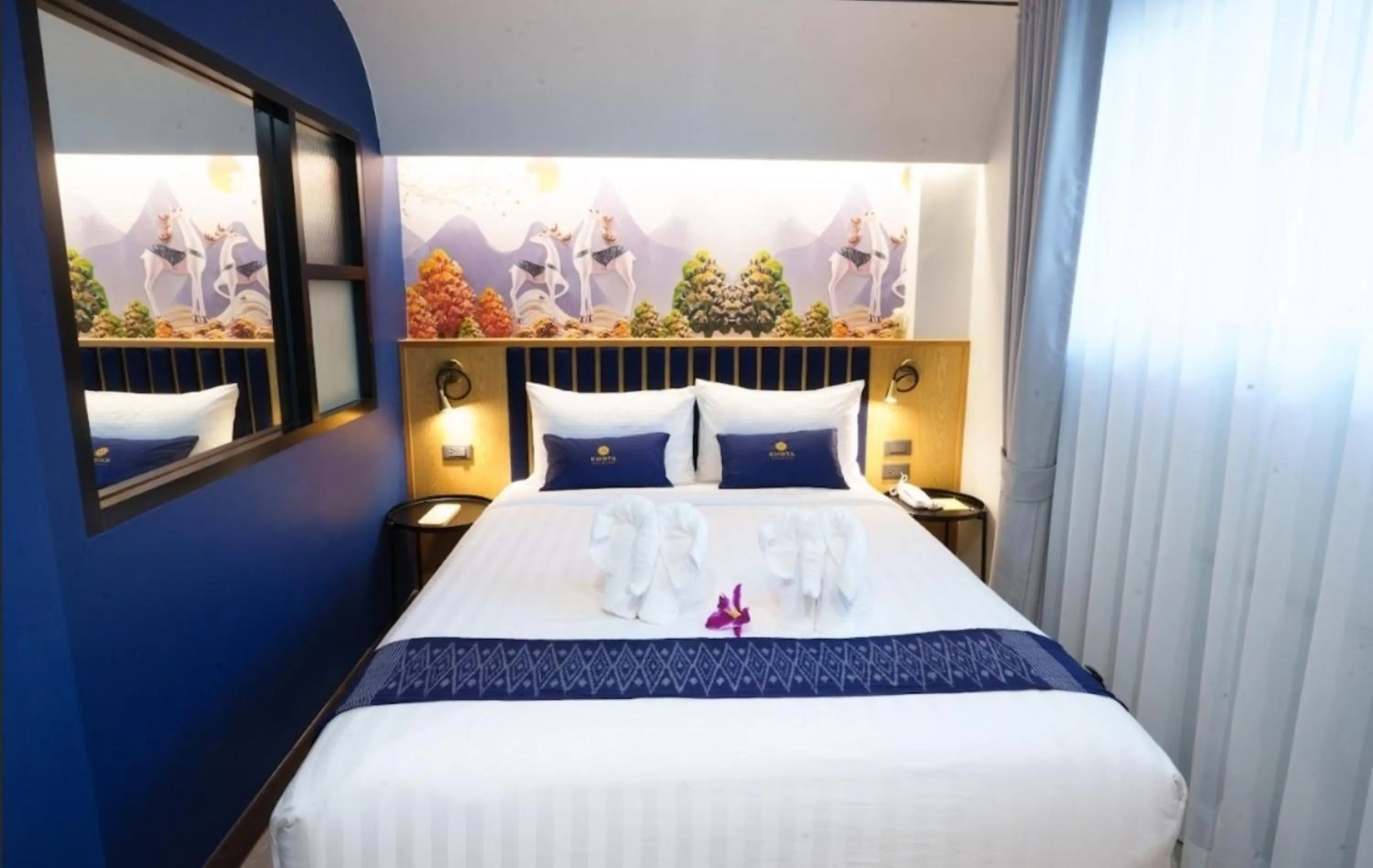 Bed in Khota Hill Hotel