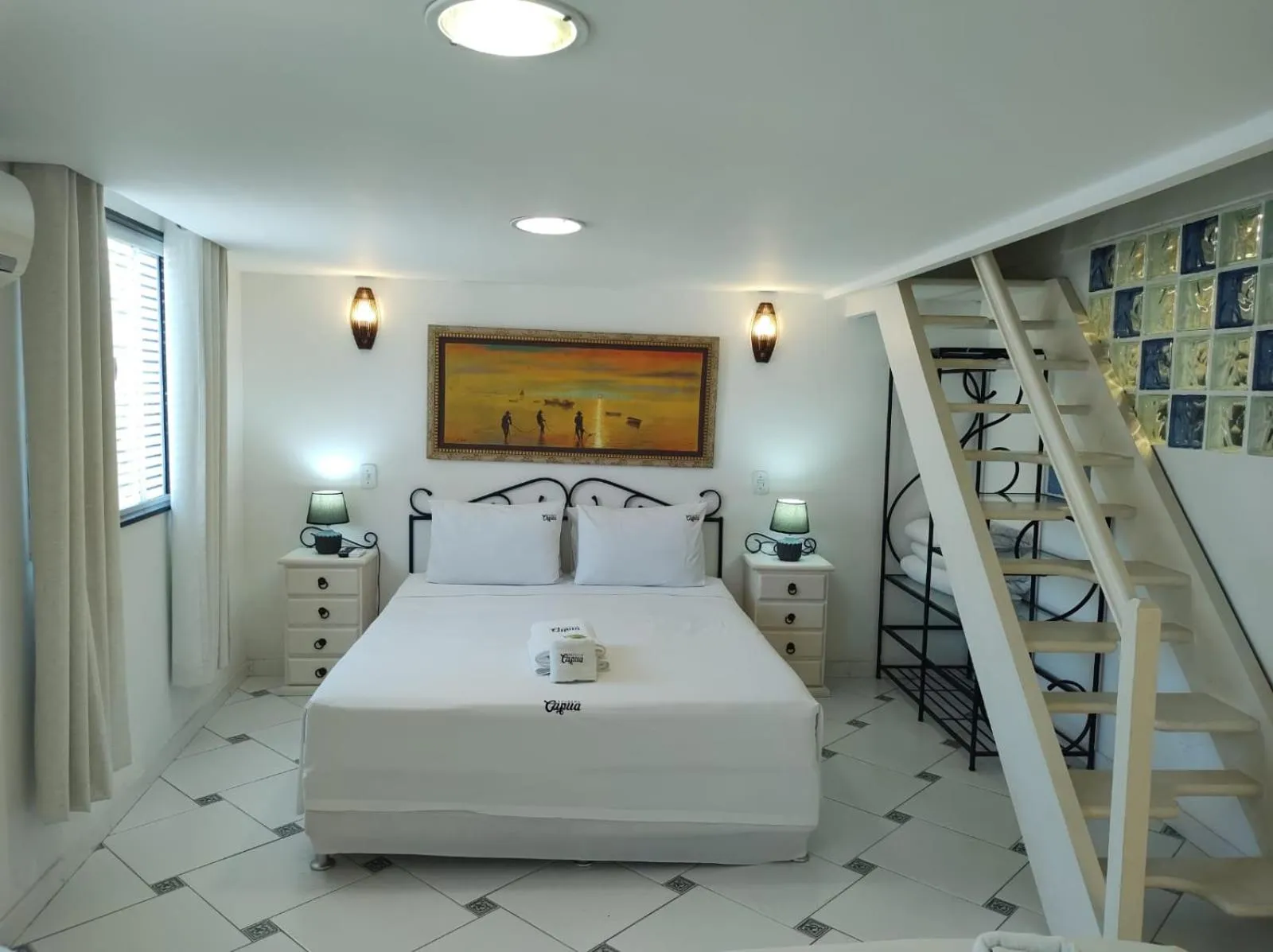 Bedroom, Bed in Pousada Capua Buzios