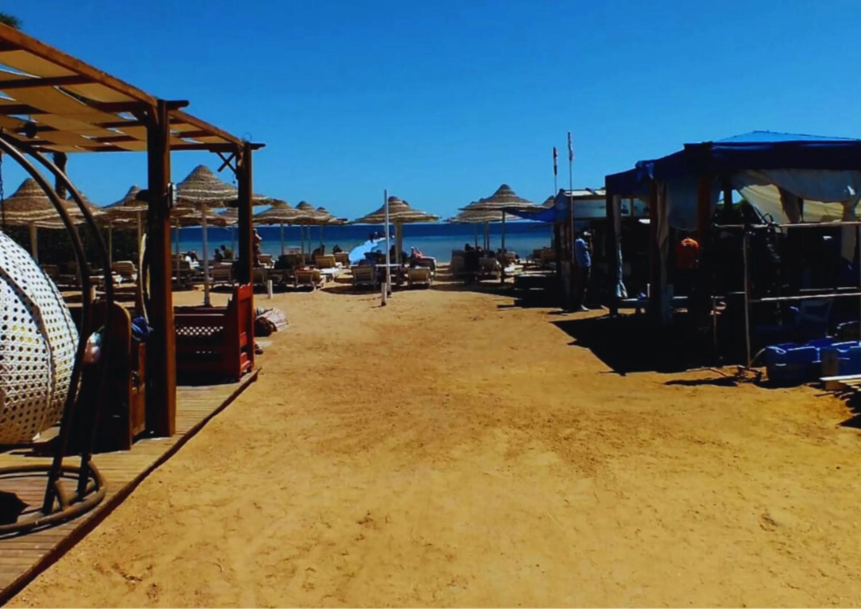 Skiing in Luxury Sharm Hills Resort