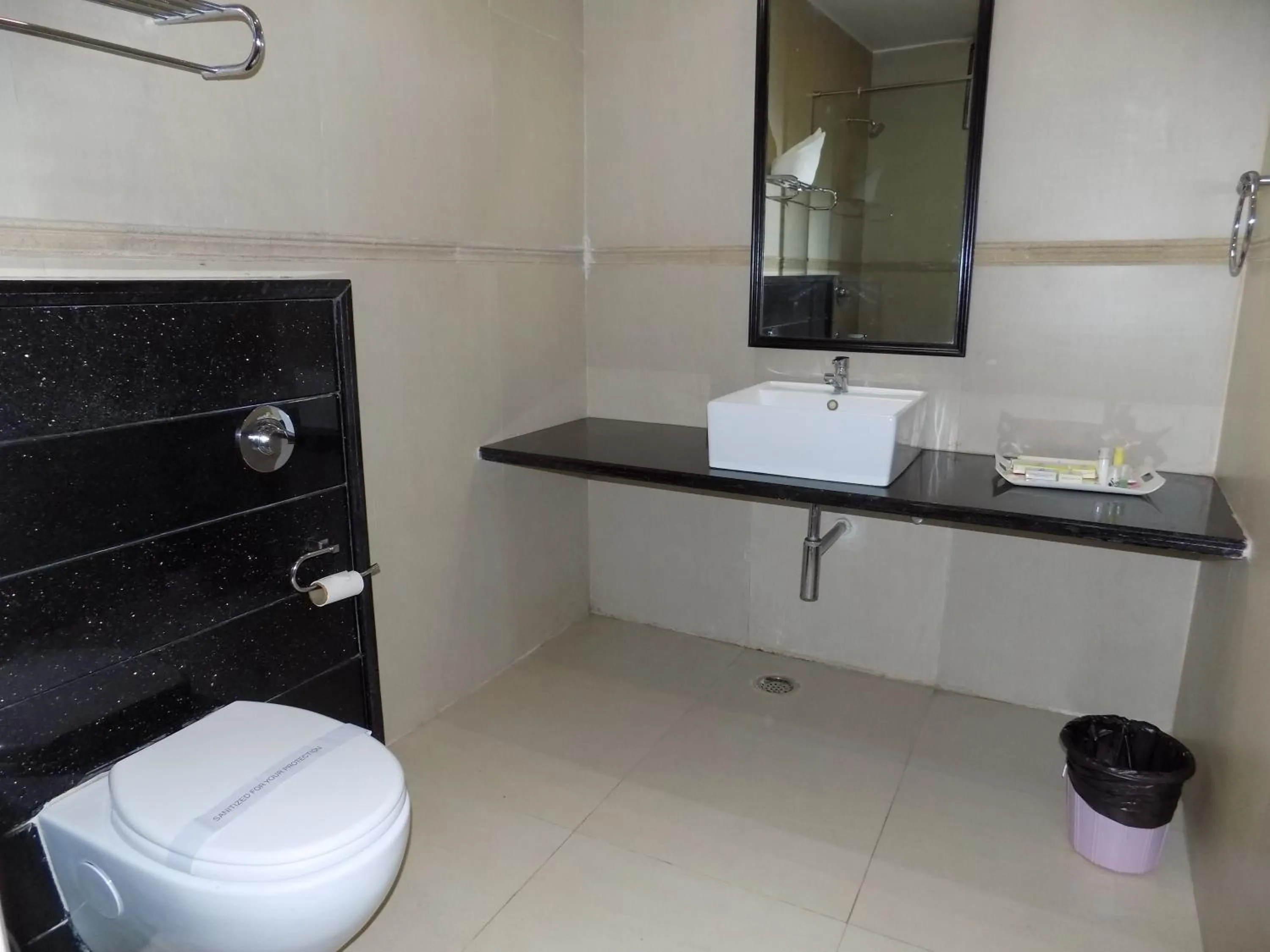 Toilet in Hotel Simran - Raipur Junction