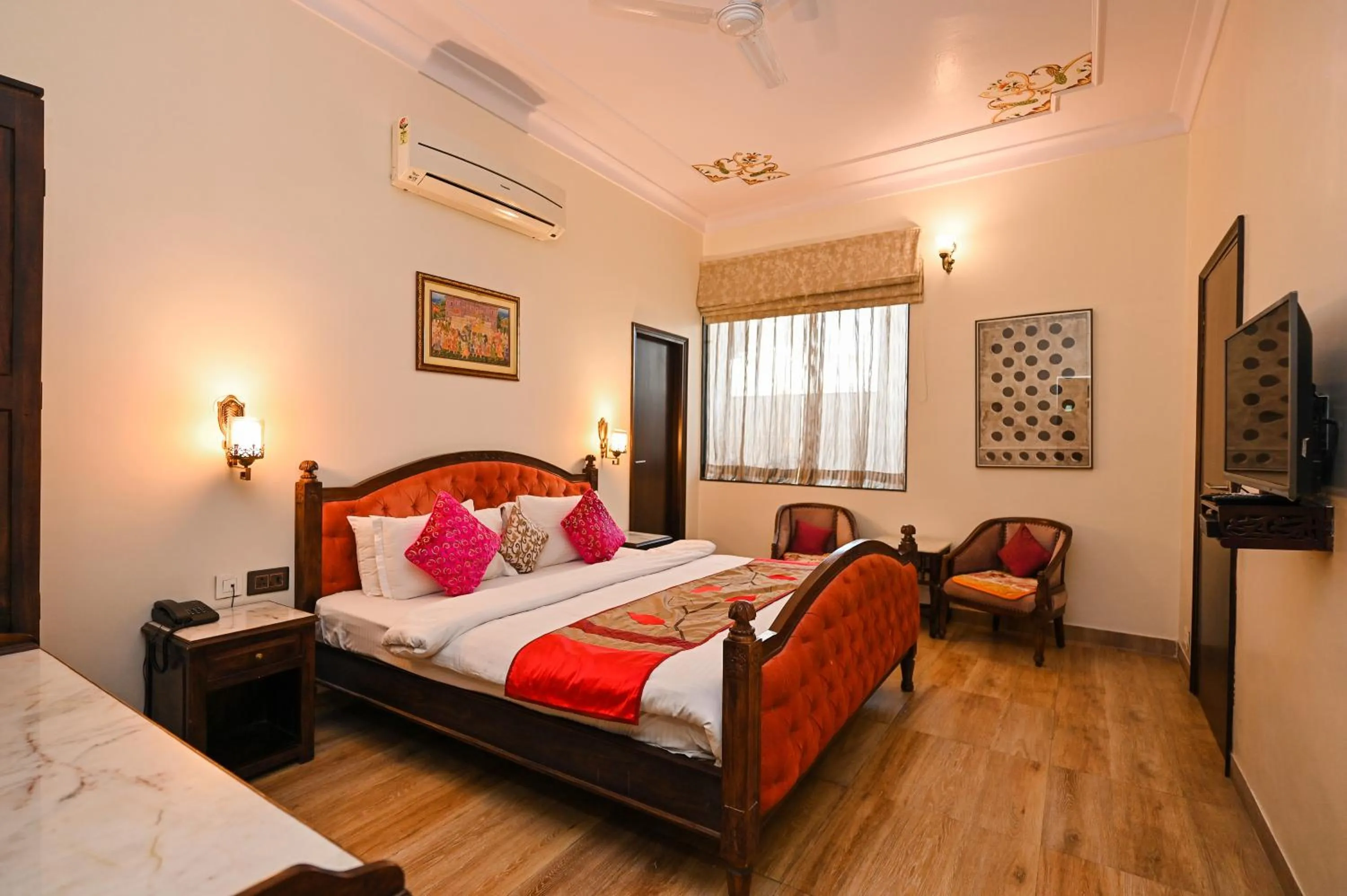 Bedroom, Bed in Harnawa Haveli - A Boutique Heritage Stay