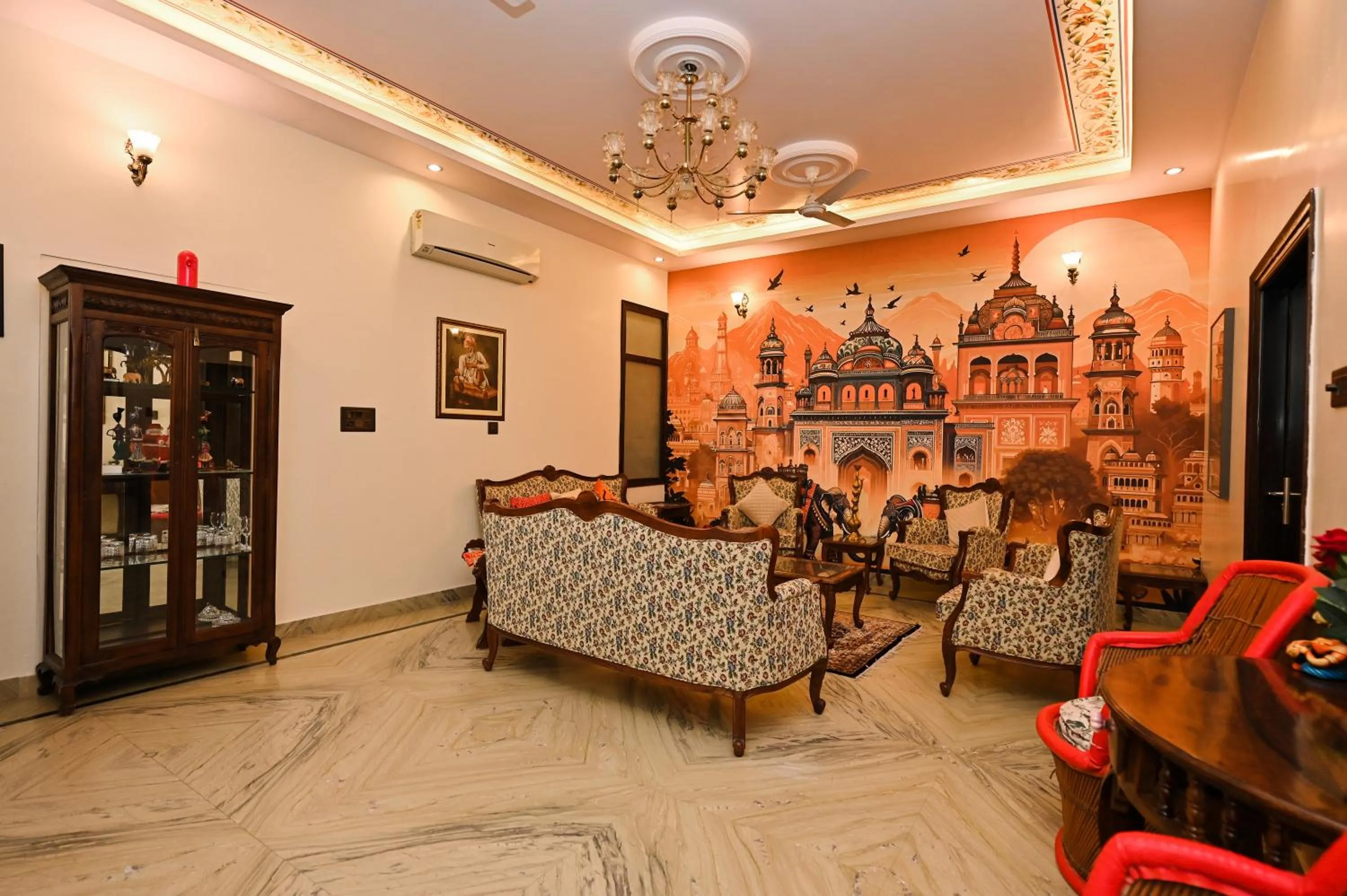 Lobby or reception in Harnawa Haveli - A Boutique Heritage Stay
