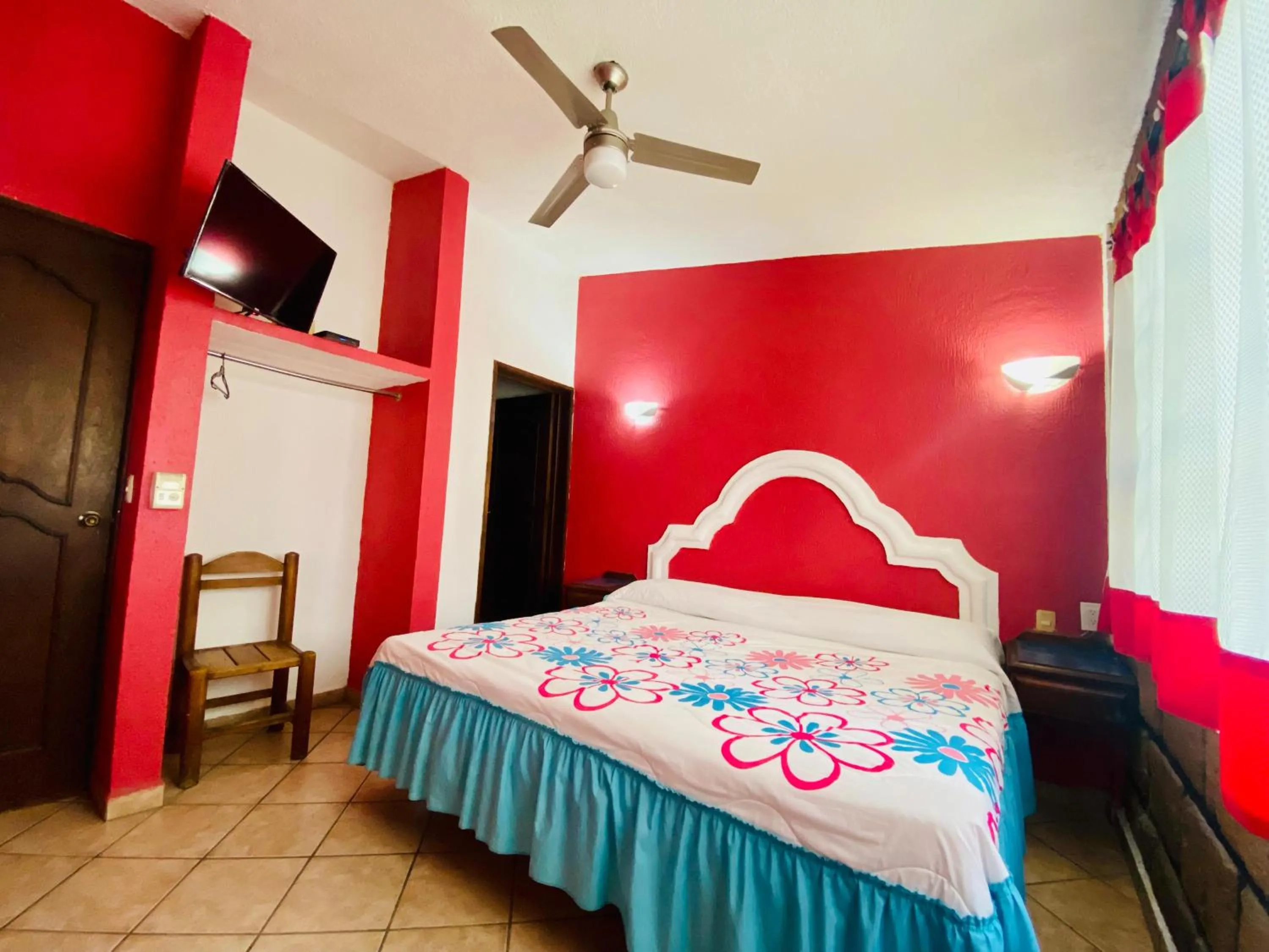 Bed in Hotel Sta Cruz Oaxtepec