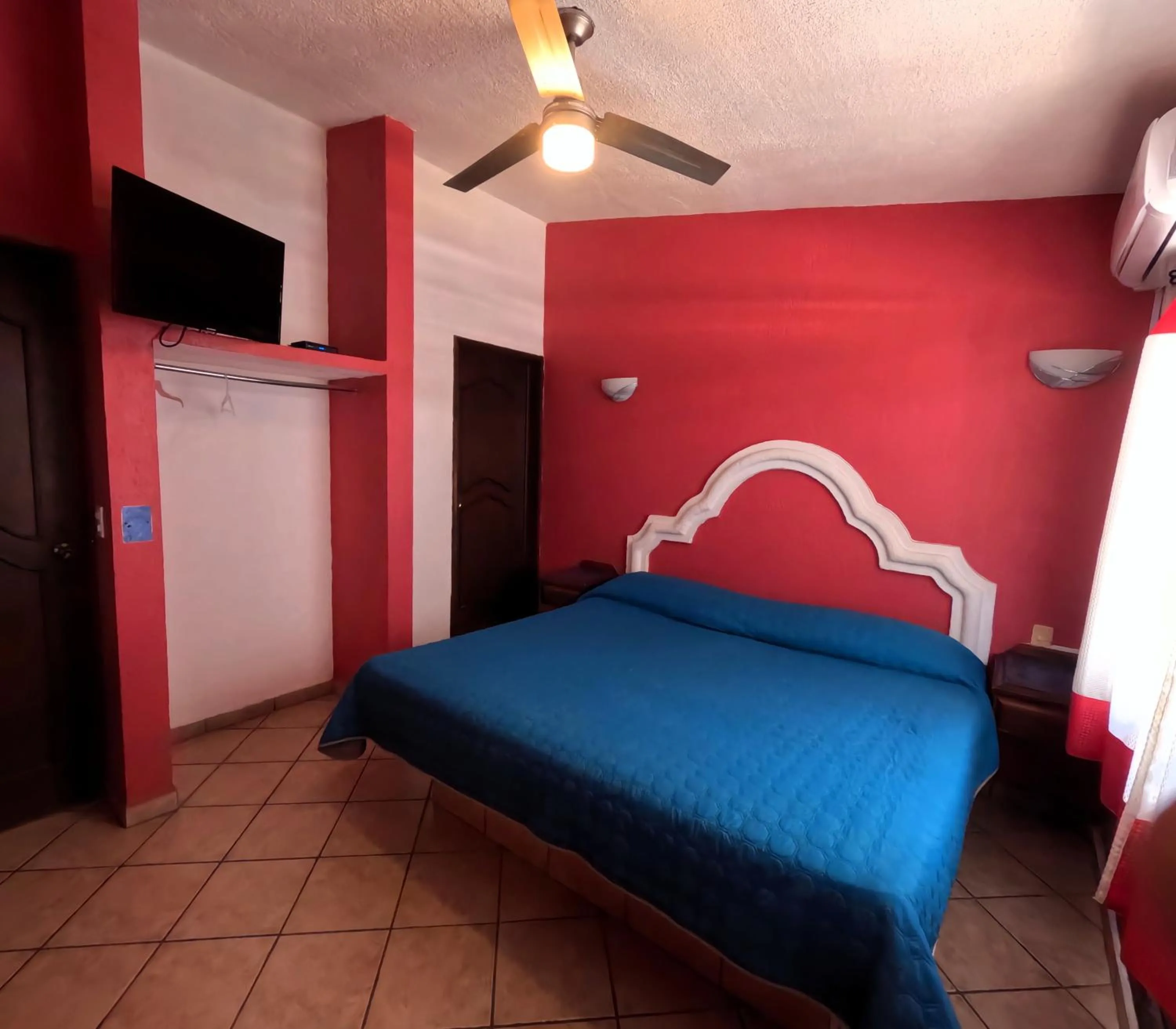 Bed in Hotel Sta Cruz Oaxtepec