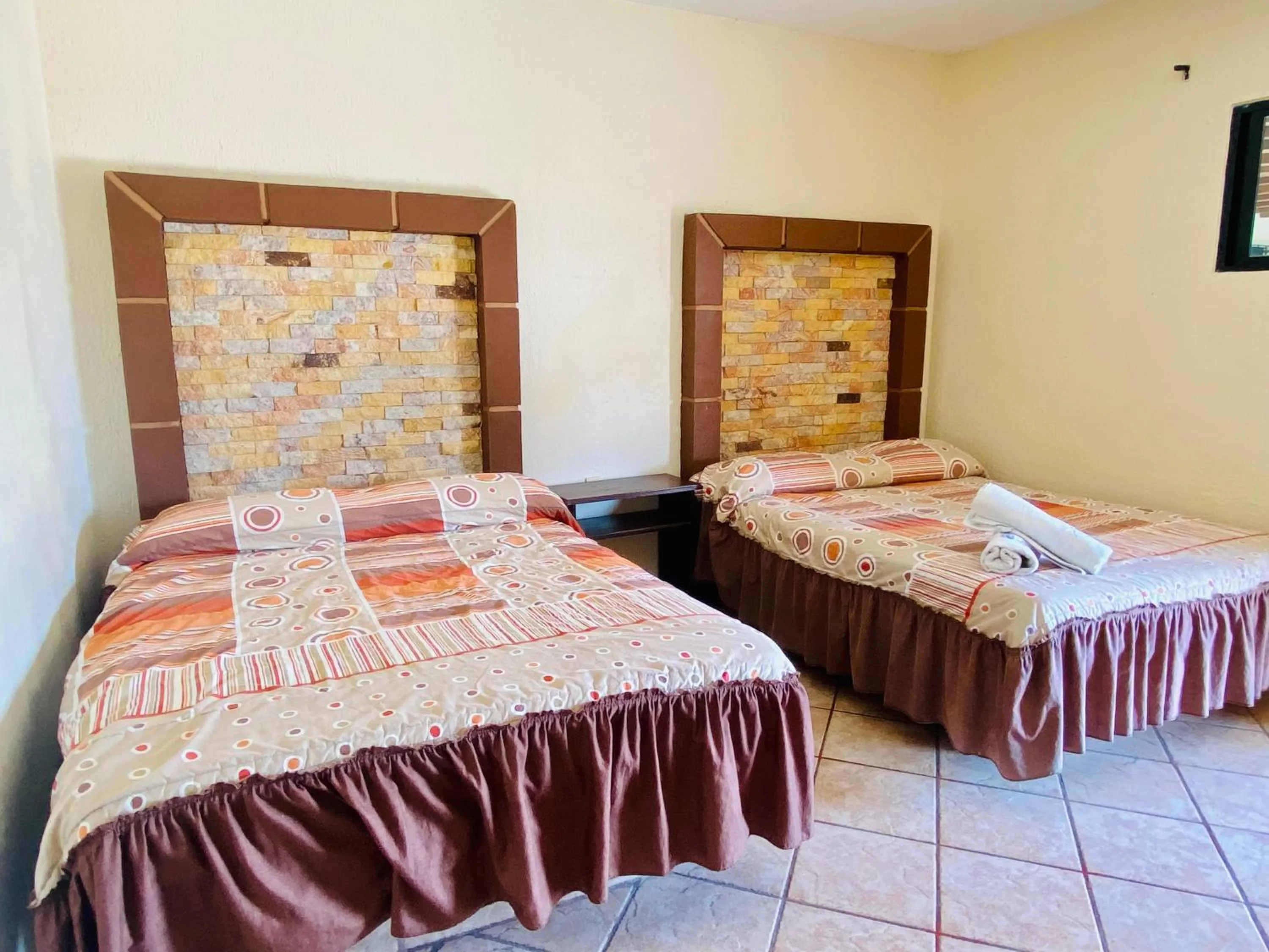 Bed in Hotel Sta Cruz Oaxtepec