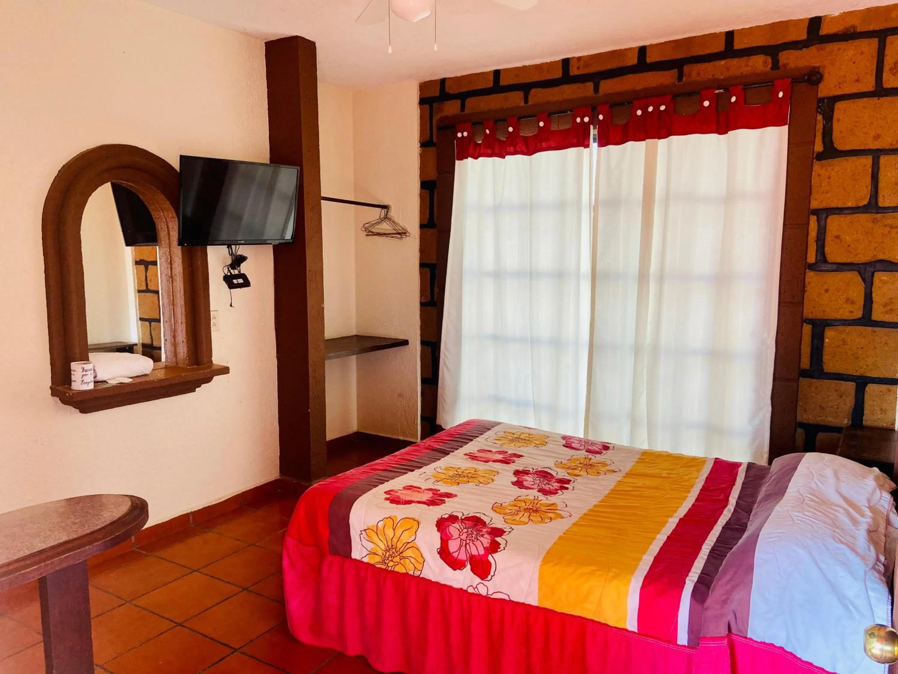 Bed in Hotel Sta Cruz Oaxtepec