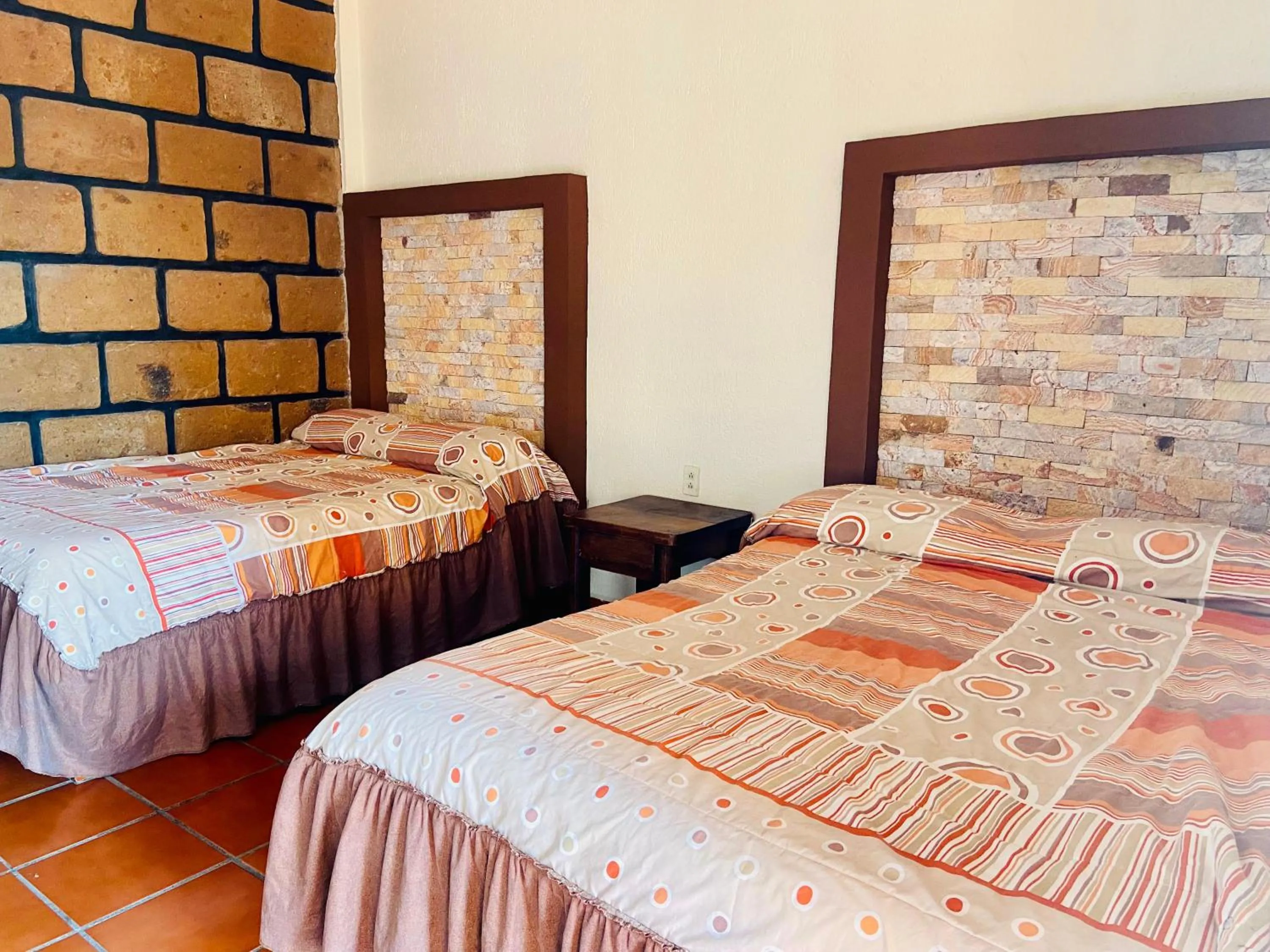 Bed in Hotel Sta Cruz Oaxtepec