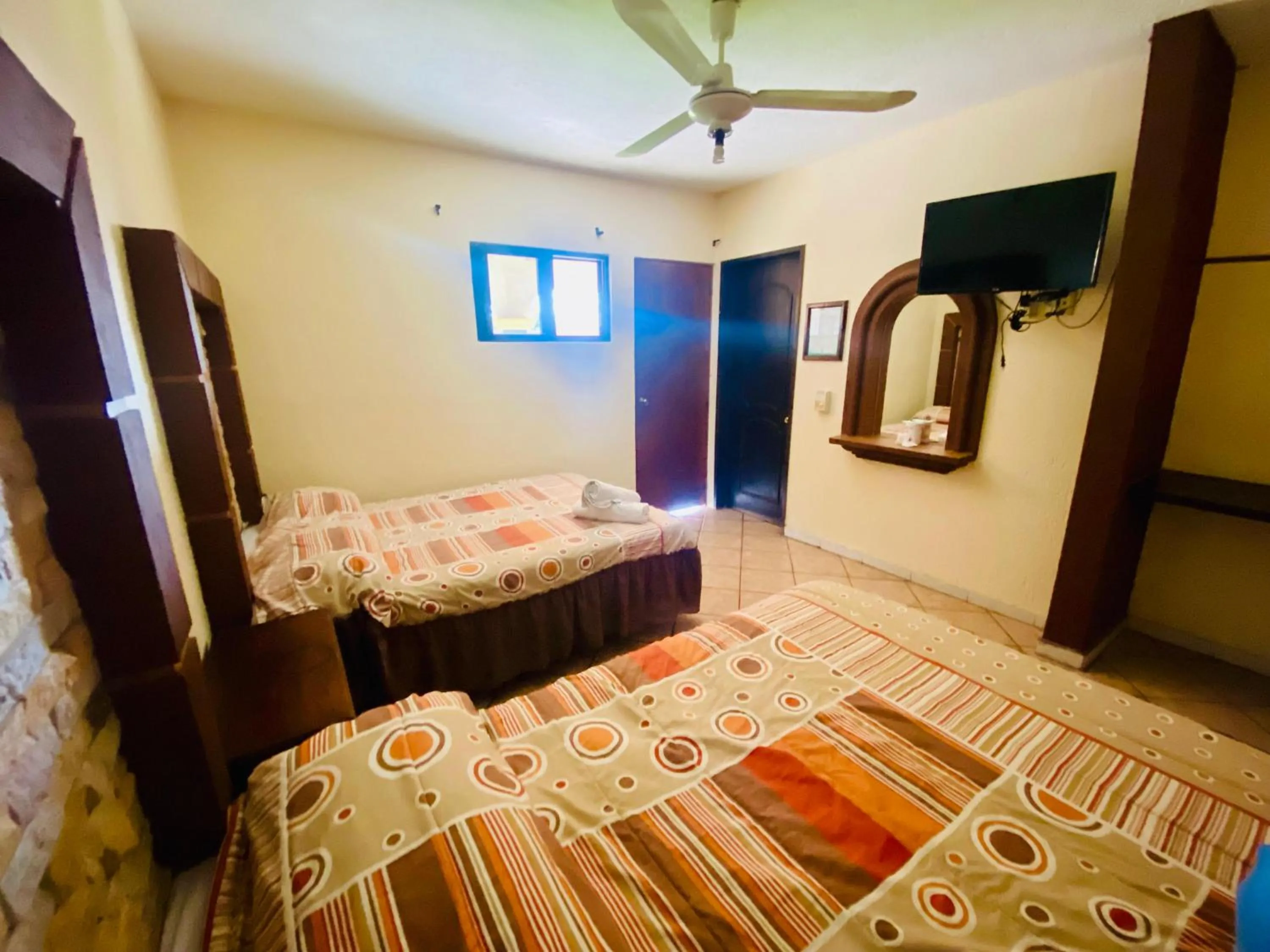 Bed in Hotel Sta Cruz Oaxtepec