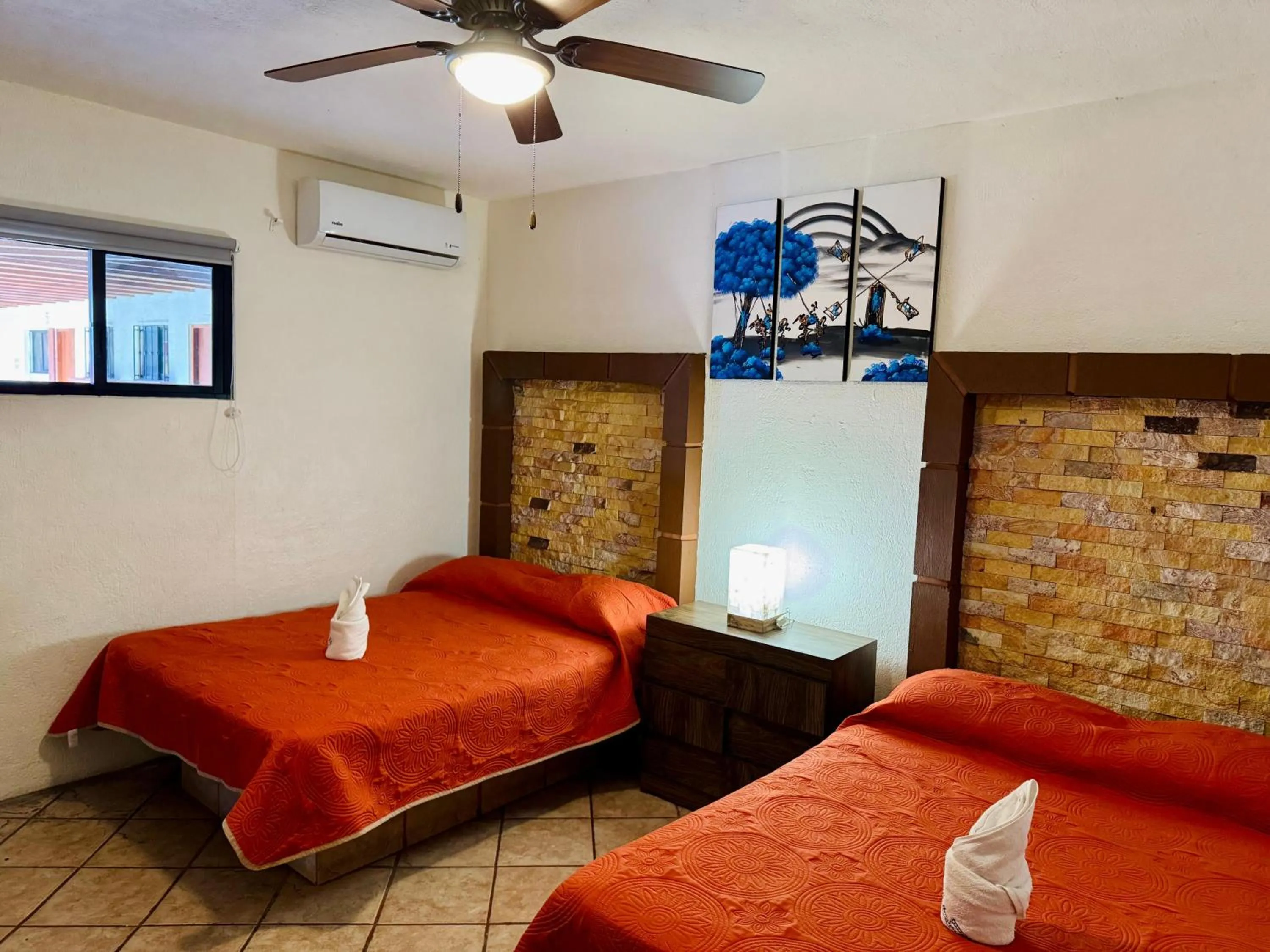 Bed in Hotel Sta Cruz Oaxtepec