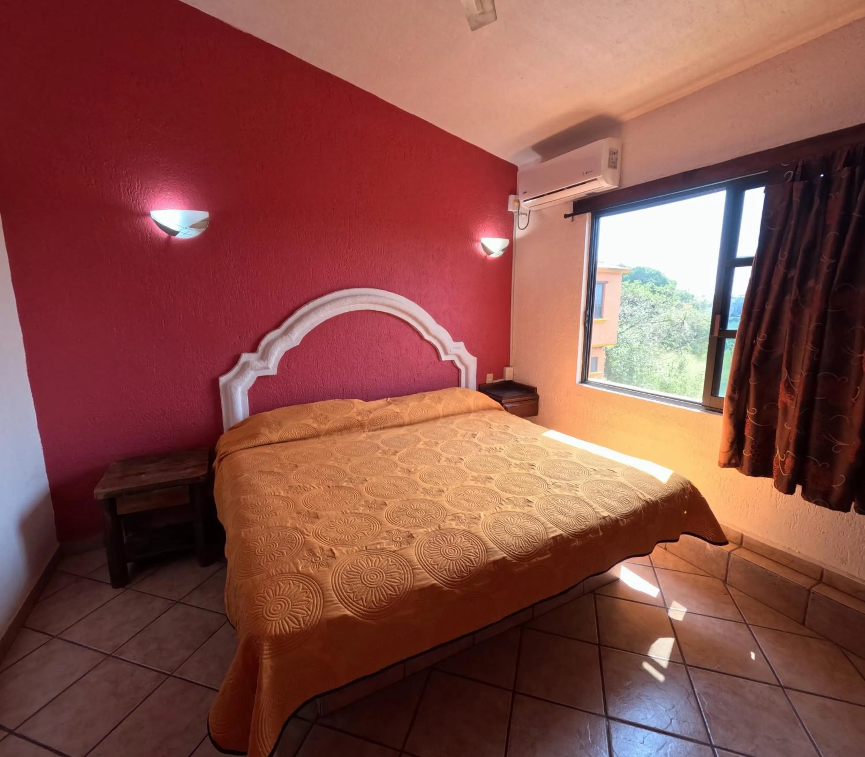 Bed in Hotel Sta Cruz Oaxtepec