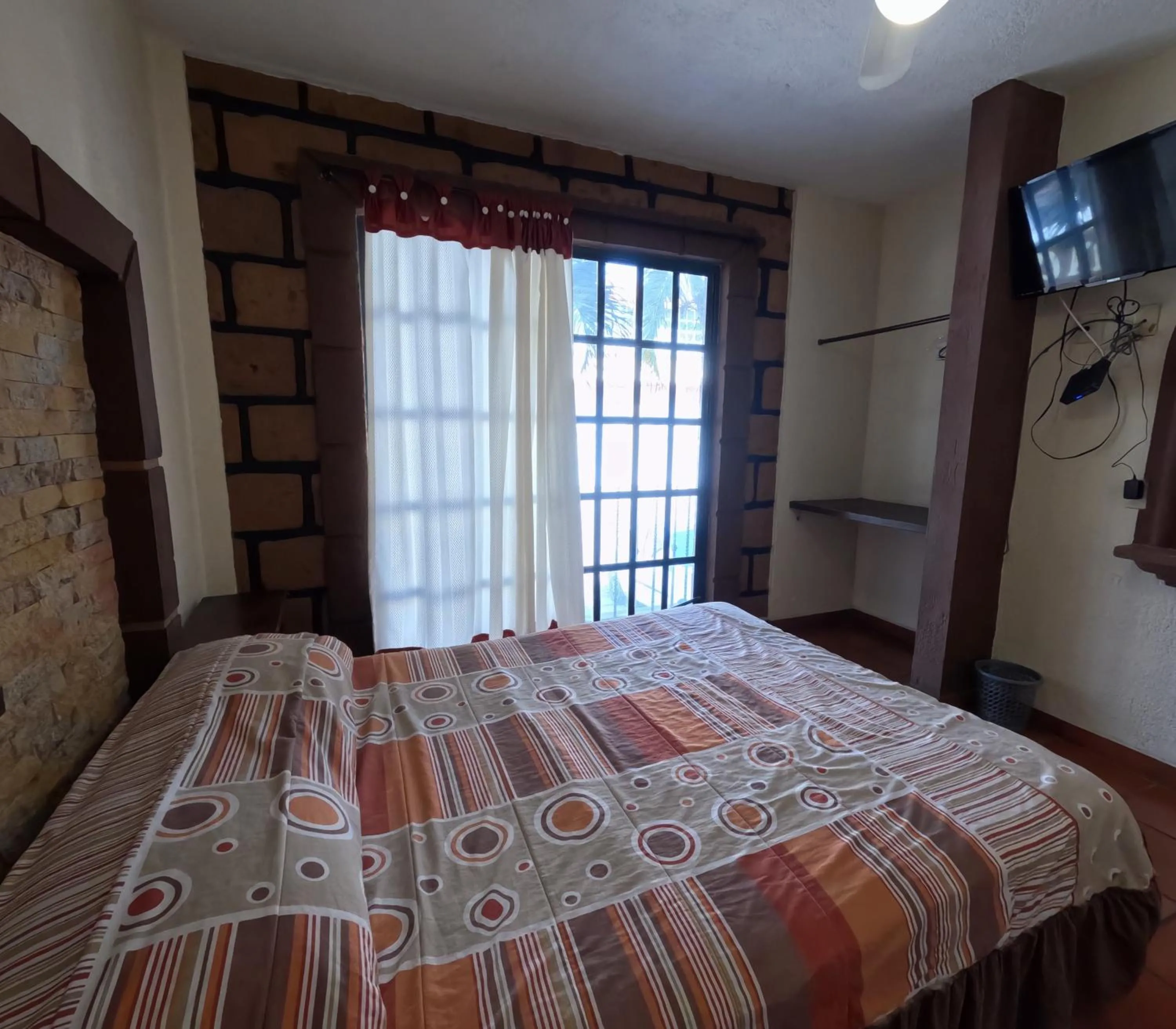 Bed in Hotel Sta Cruz Oaxtepec