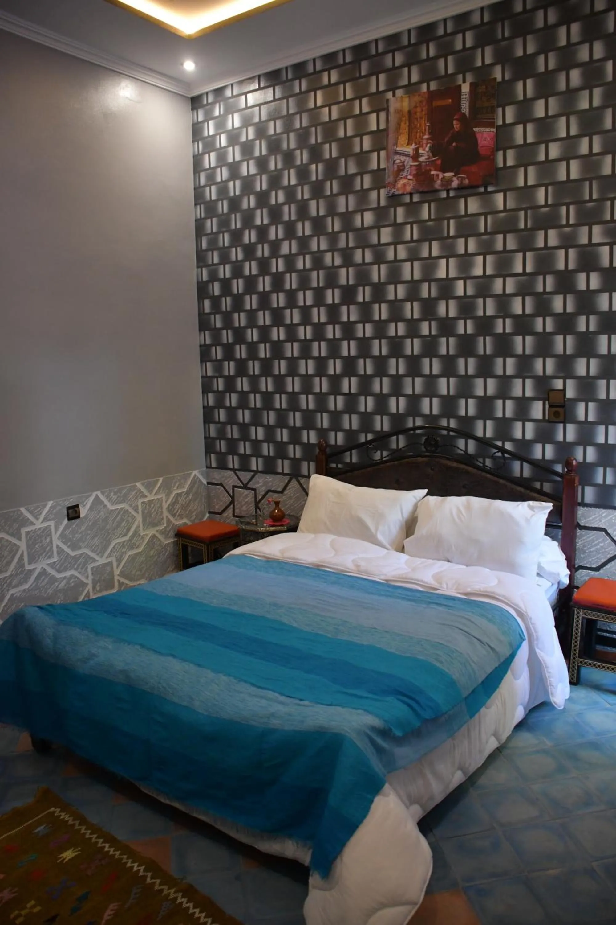 Bed in Hôtel La Vallée Des Oiseaux