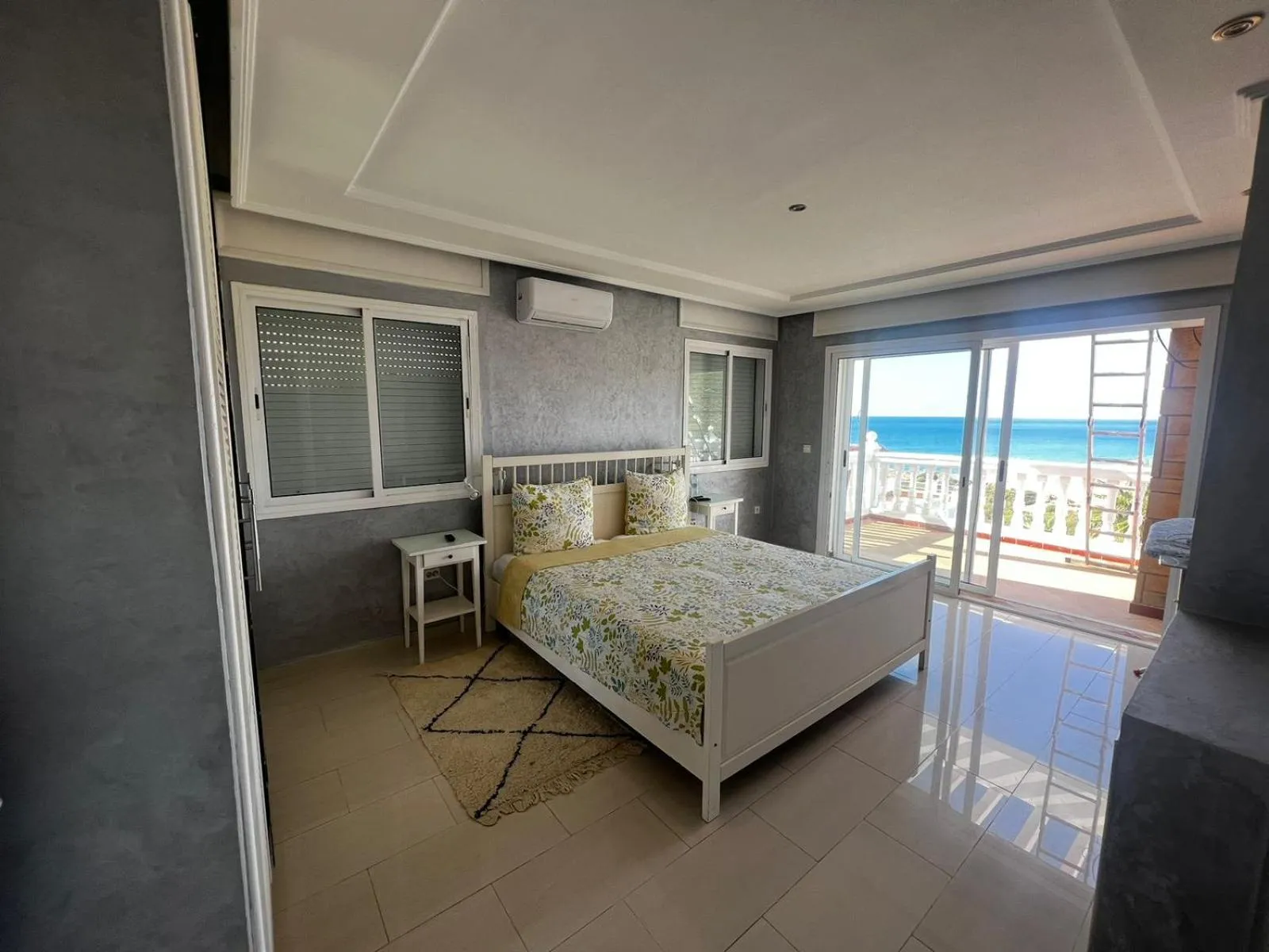 Bed in Villa Tanger Cap Spartel Vue sur mer