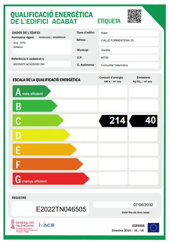Logo/Certificate/Sign in Hotel Los Robles