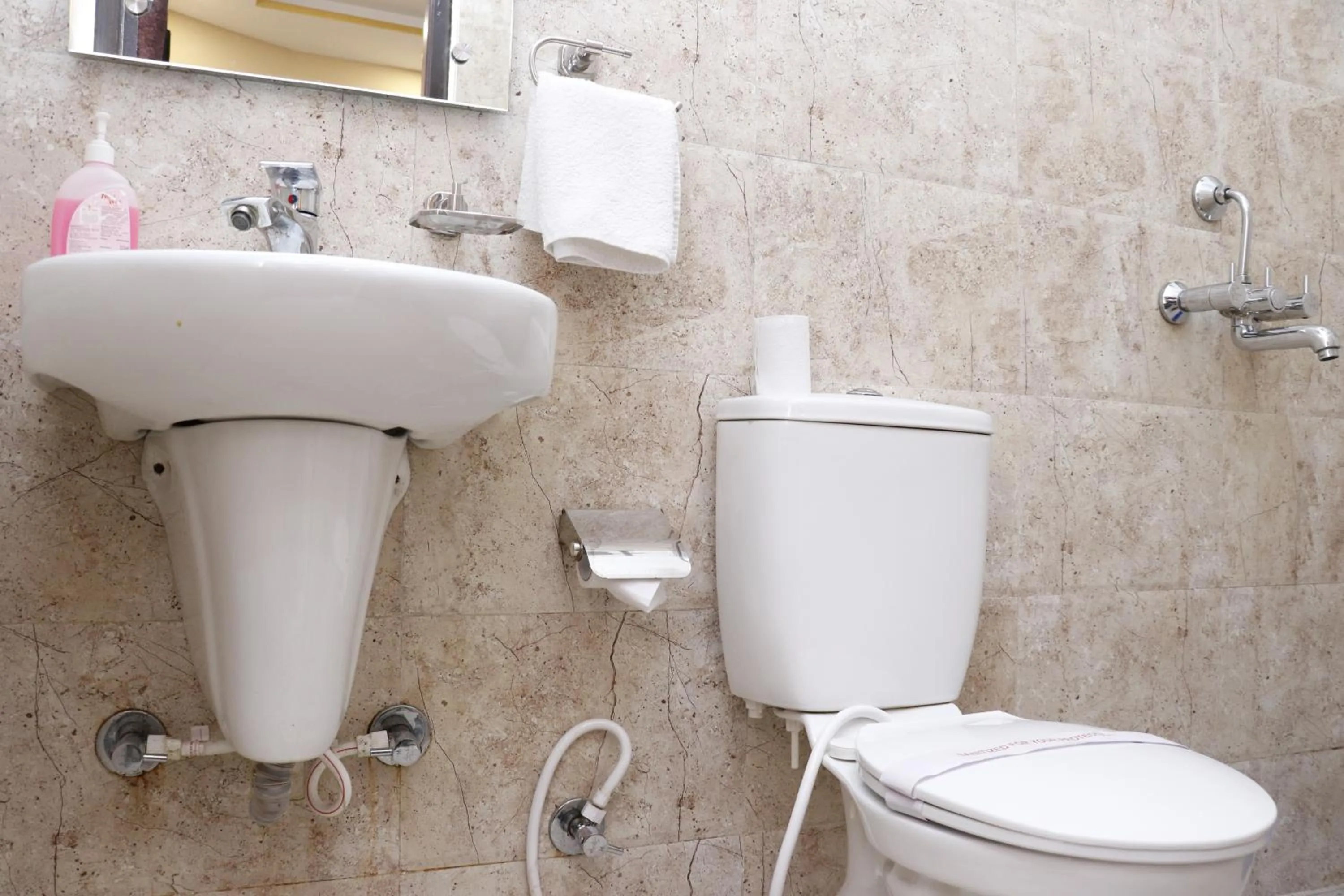 Bathroom in Taj Haveli Hotel Agra - Walkable Distance From Taj Mahal