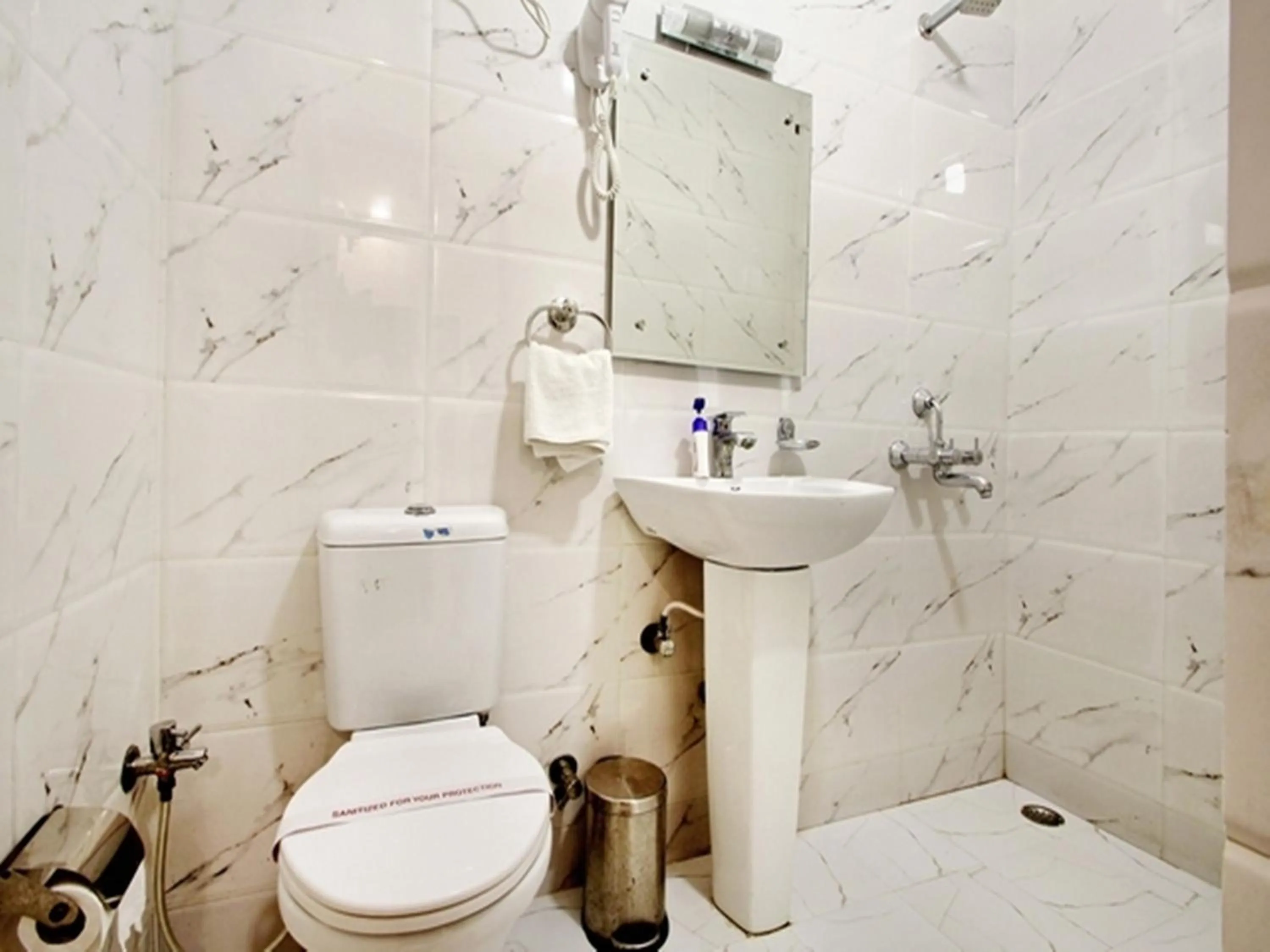 Toilet in Taj Haveli Hotel Agra - Walkable Distance From Taj Mahal