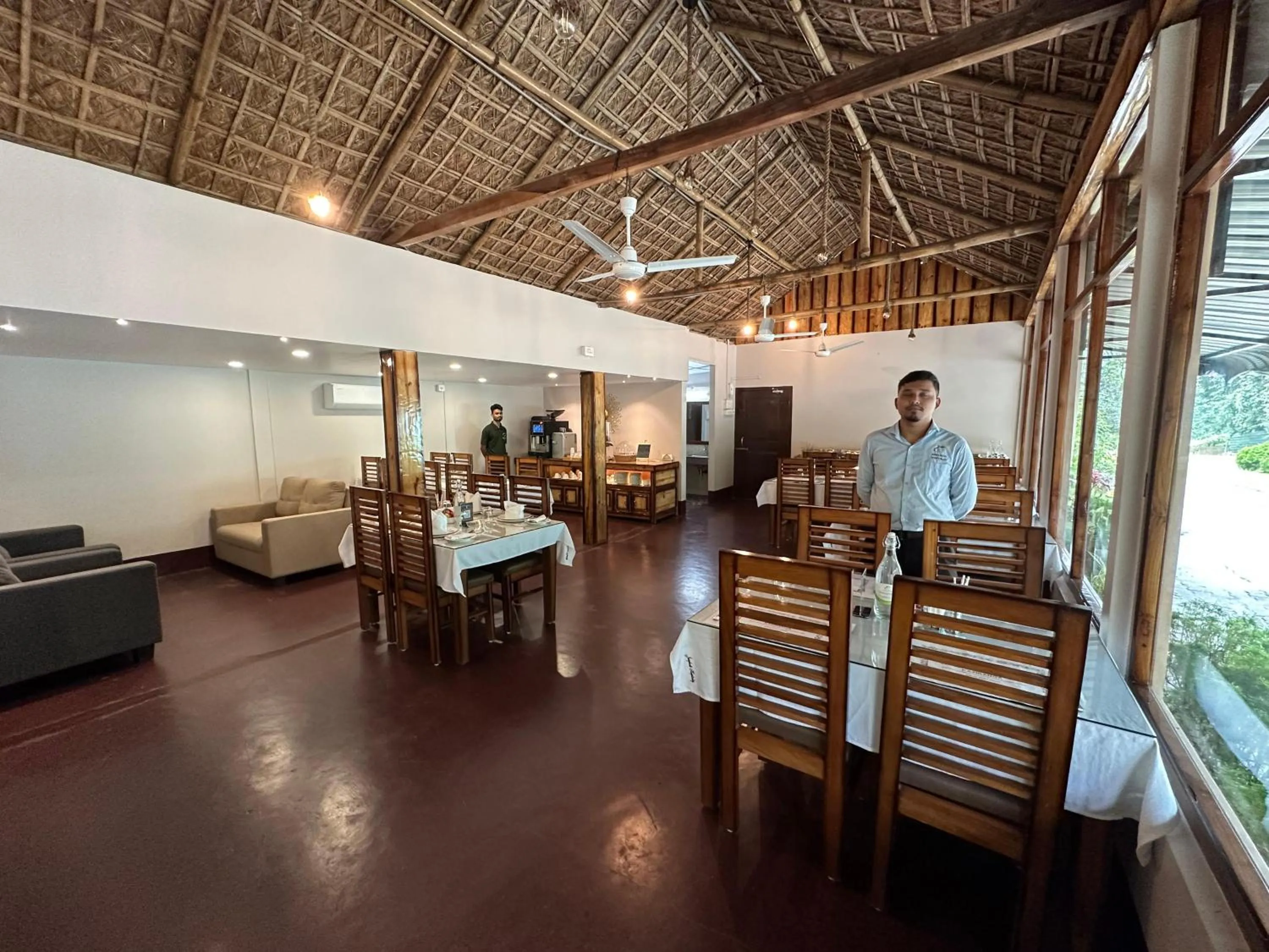 Lobby or reception in Jungleciti House, Kaziranga National Park