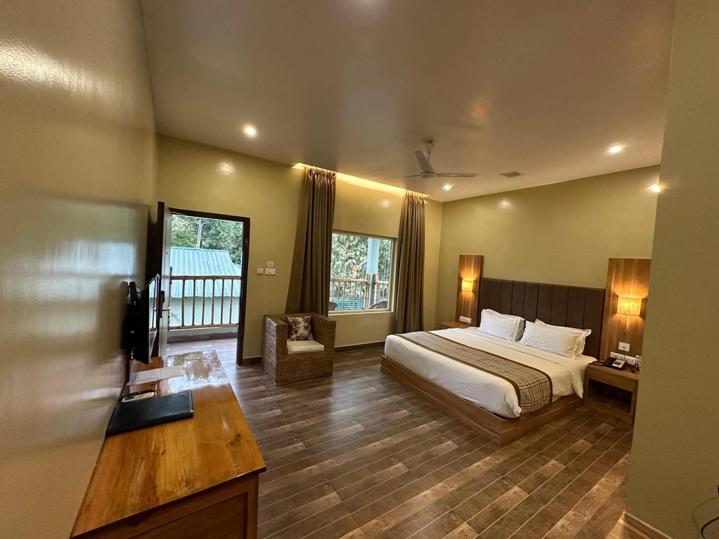 Photo of the whole room in Jungleciti House, Kaziranga National Park