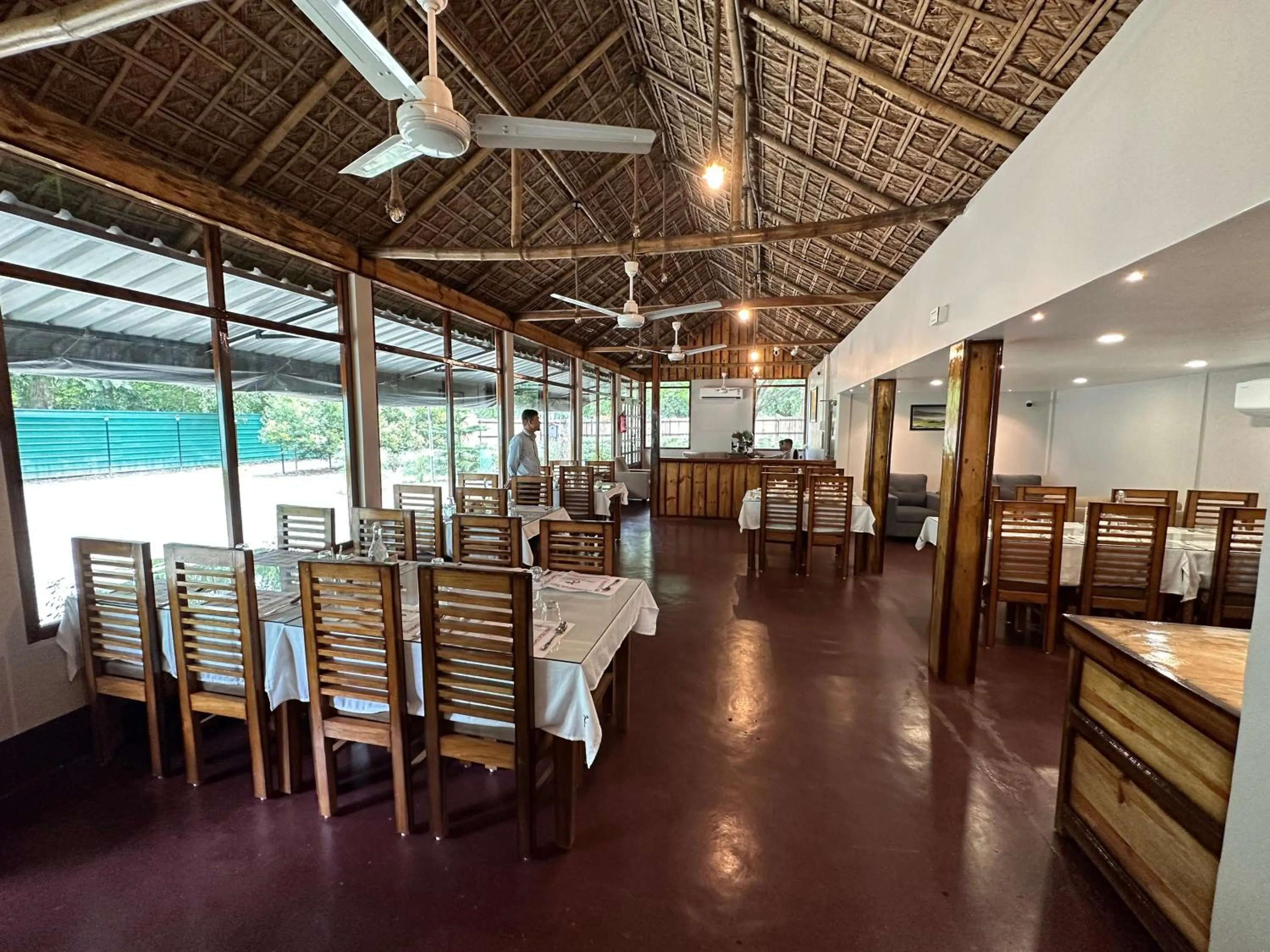 Lobby or reception in Jungleciti House, Kaziranga National Park