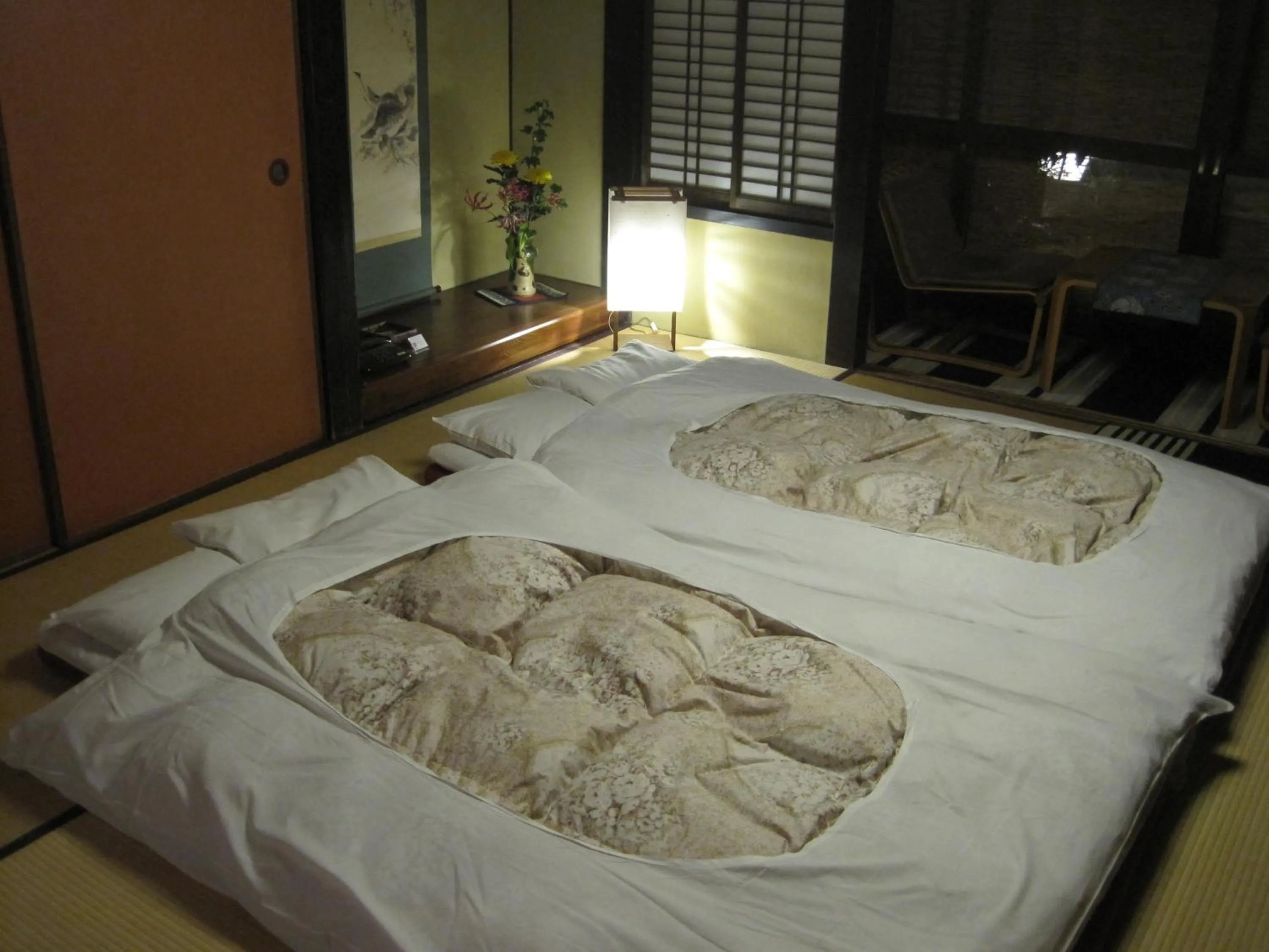 Bed in Yoshii Ryokan
