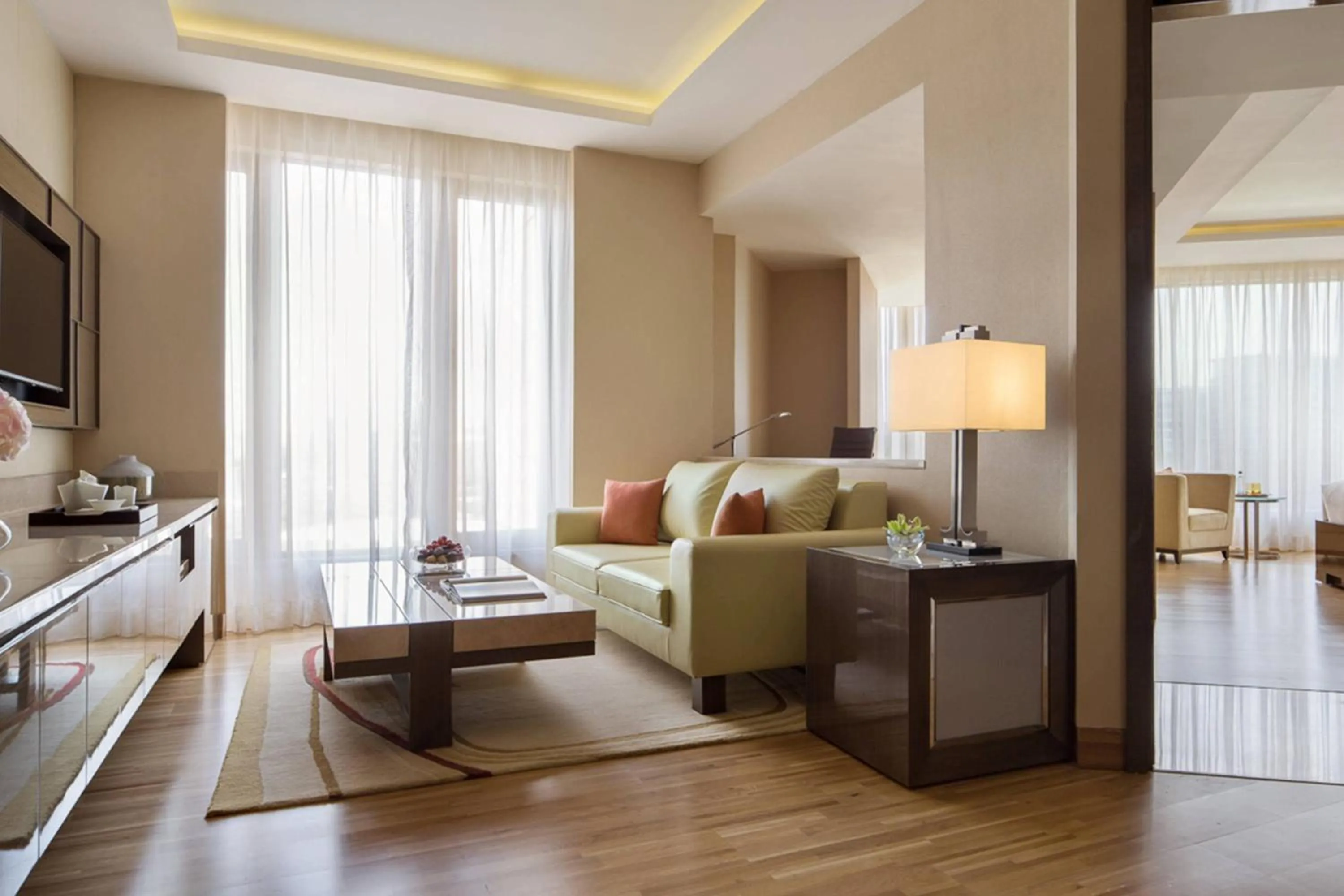 Living room in JW Marriott Mumbai Sahar Airport