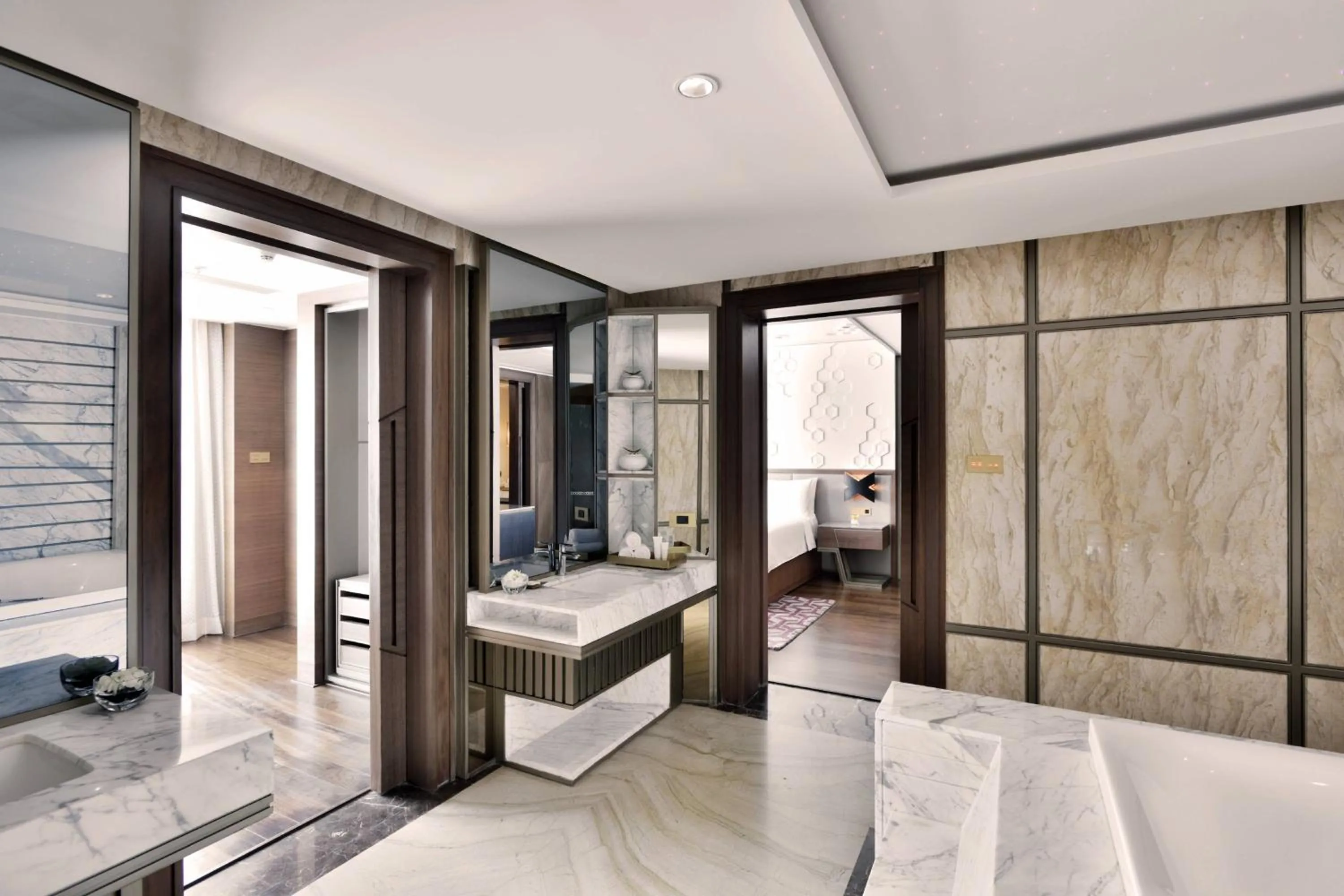 Bathroom in JW Marriott Mumbai Sahar Airport