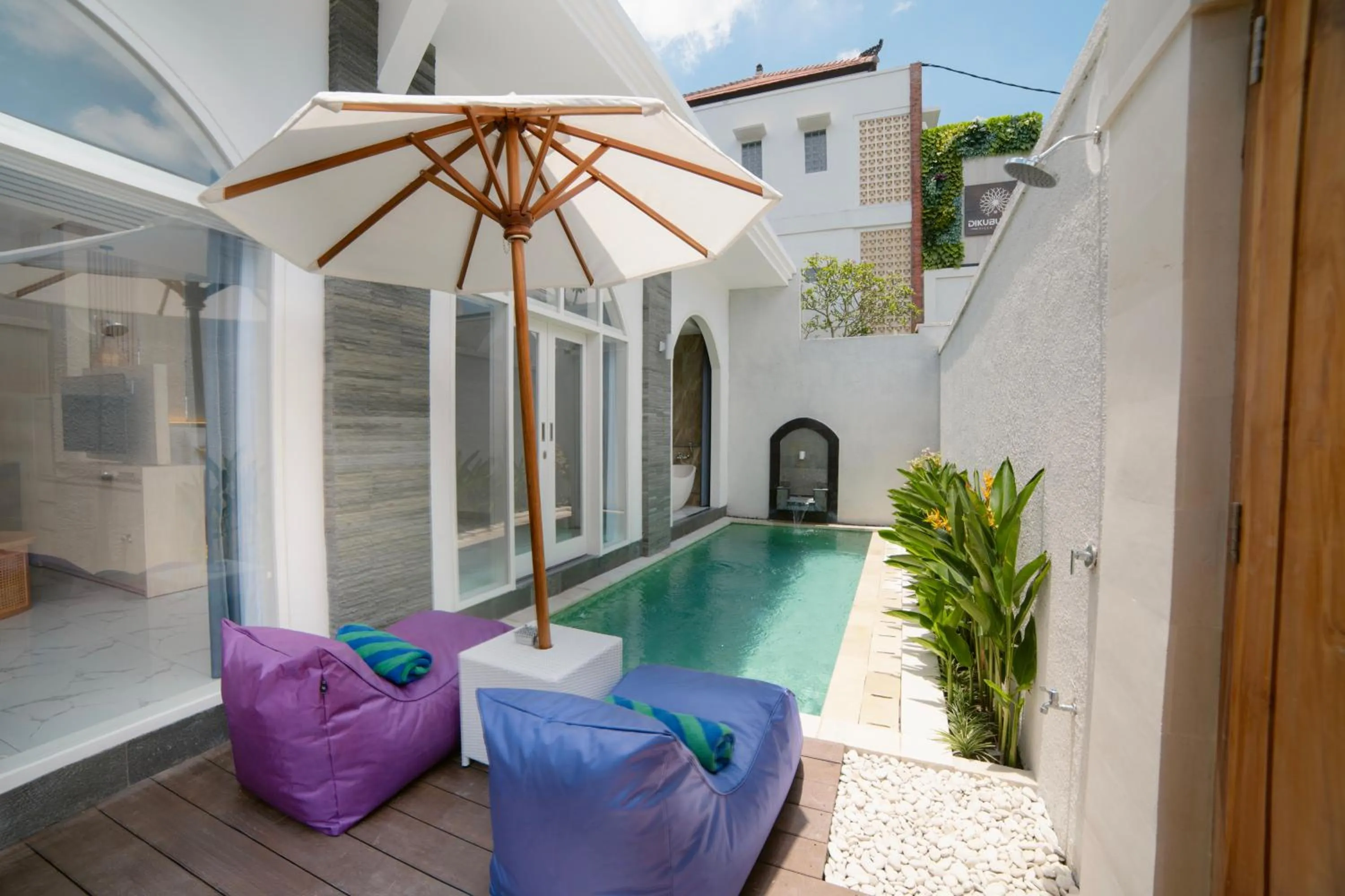 Pool view in Dikubu Bali Villa and Suites
