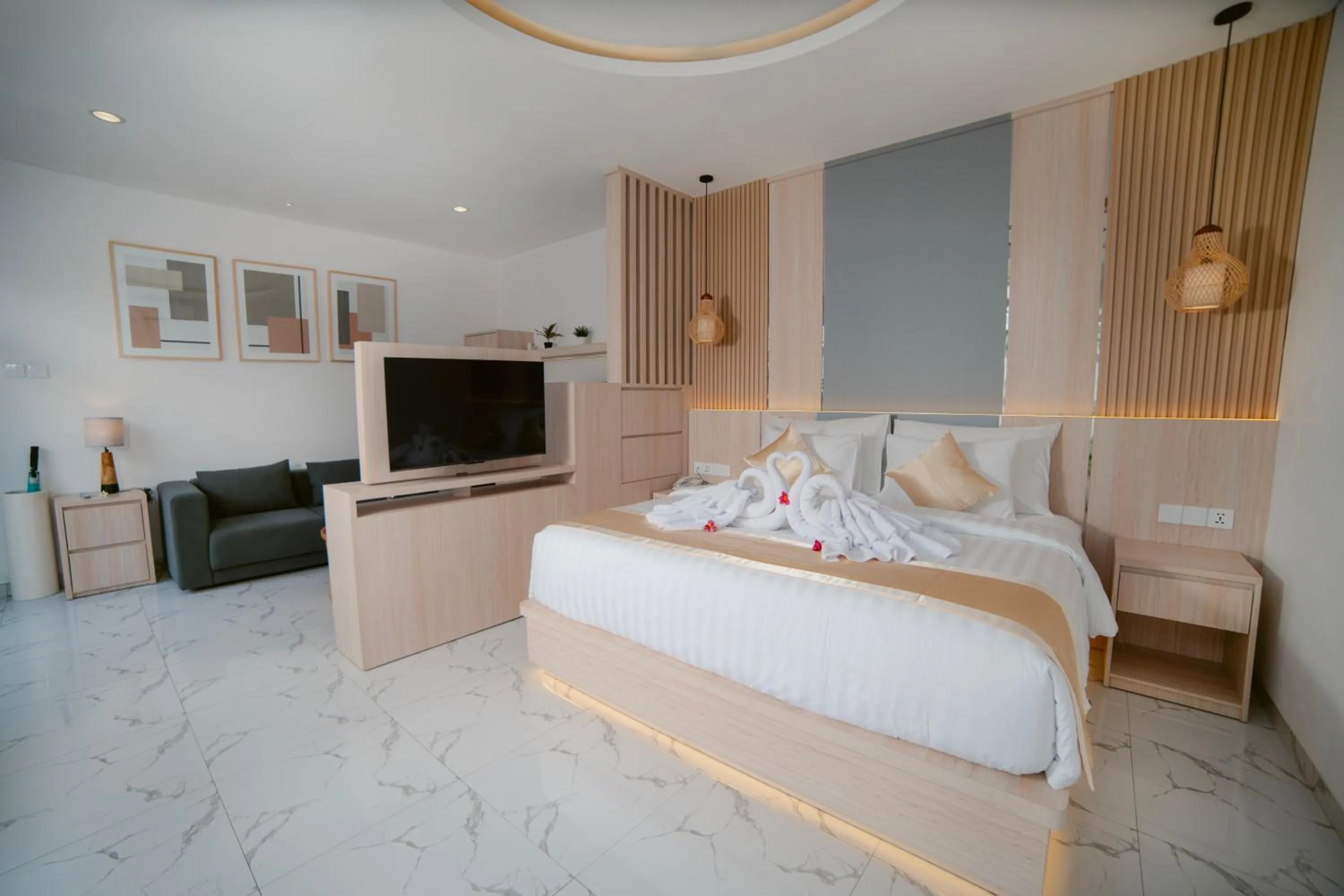 Bedroom, Bed in Dikubu Bali Villa and Suites