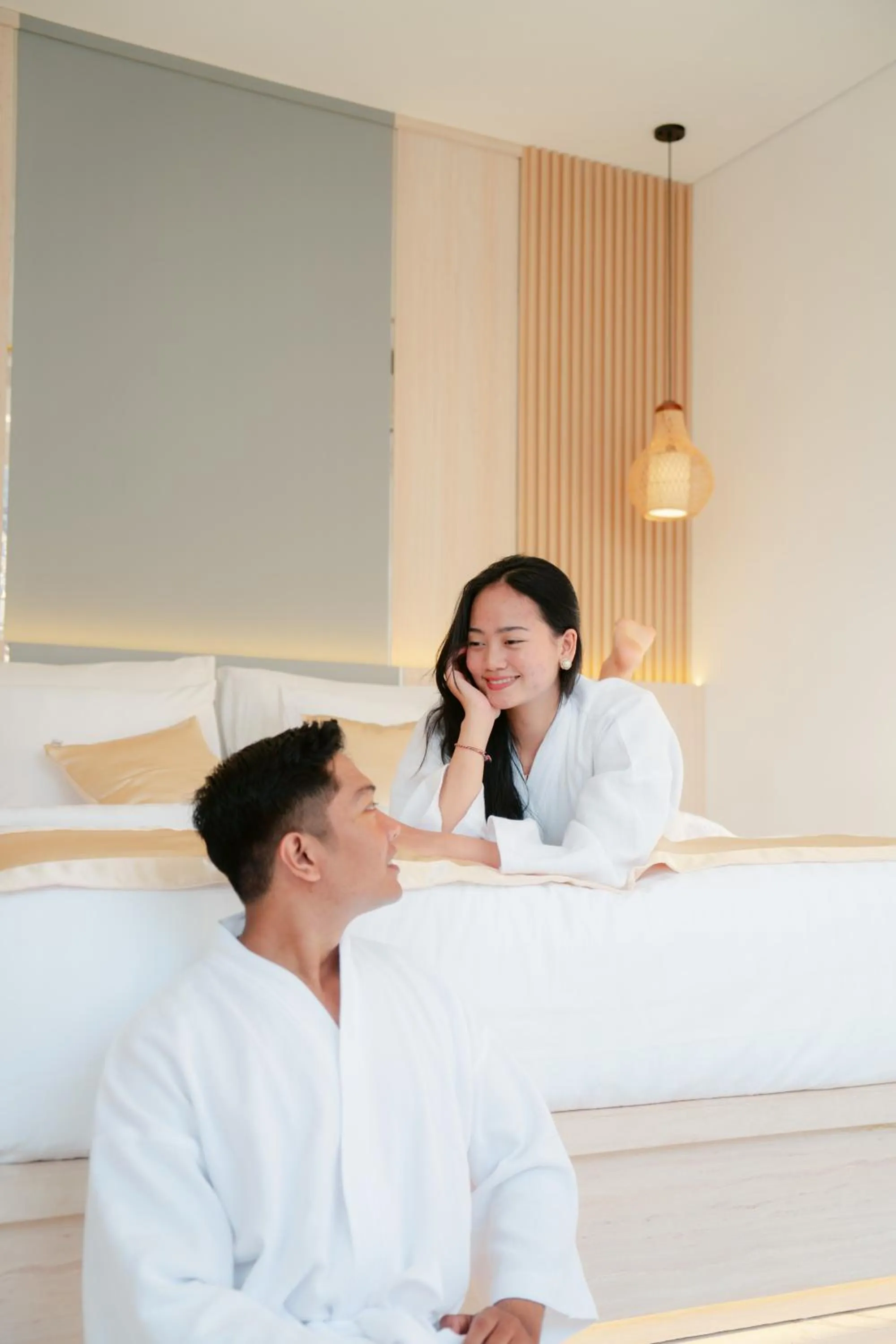 Bed in Dikubu Bali Villa and Suites