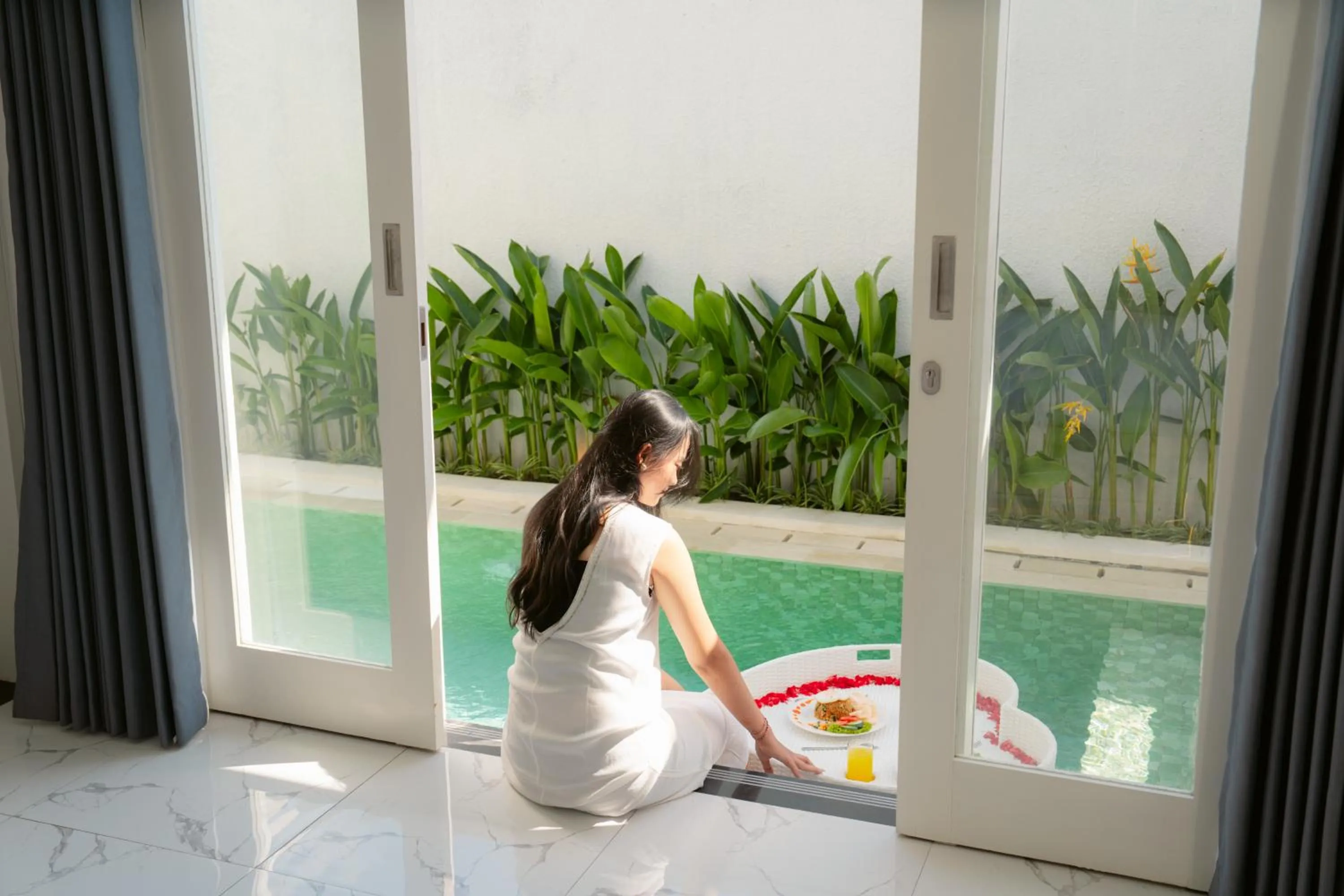Swimming pool in Dikubu Bali Villa and Suites
