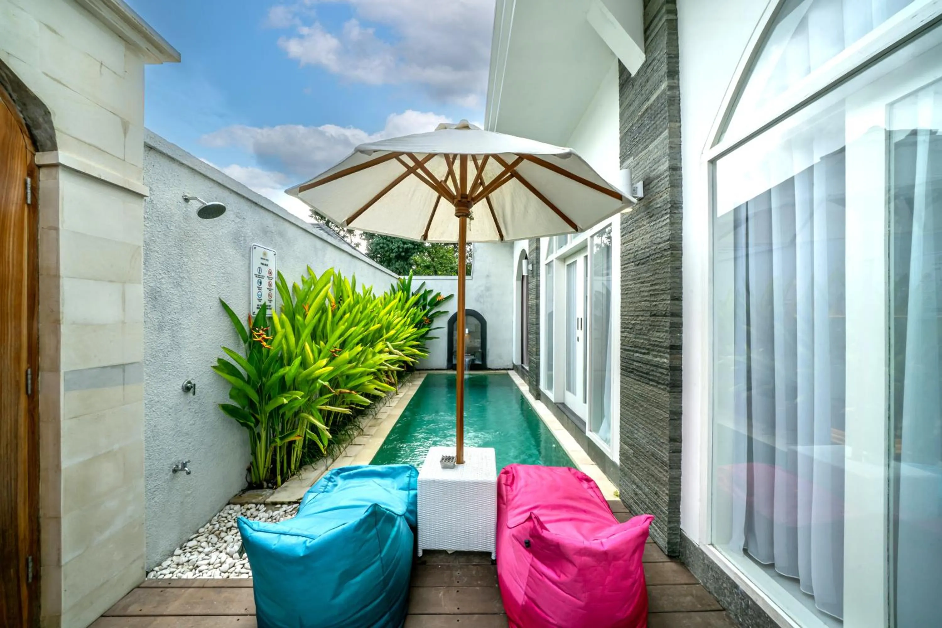 Swimming pool in Dikubu Bali Villa and Suites