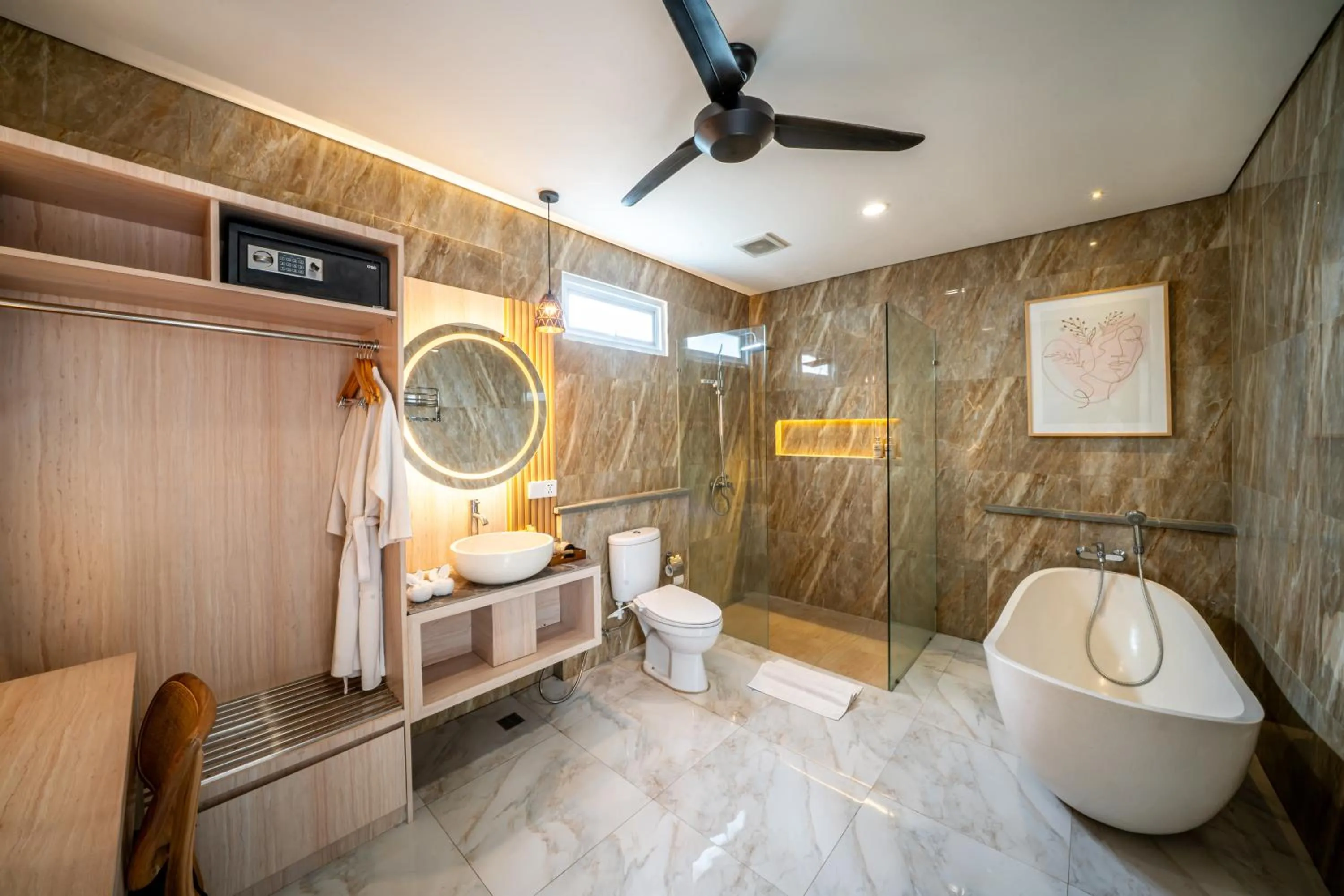 Bathroom in Dikubu Bali Villa and Suites