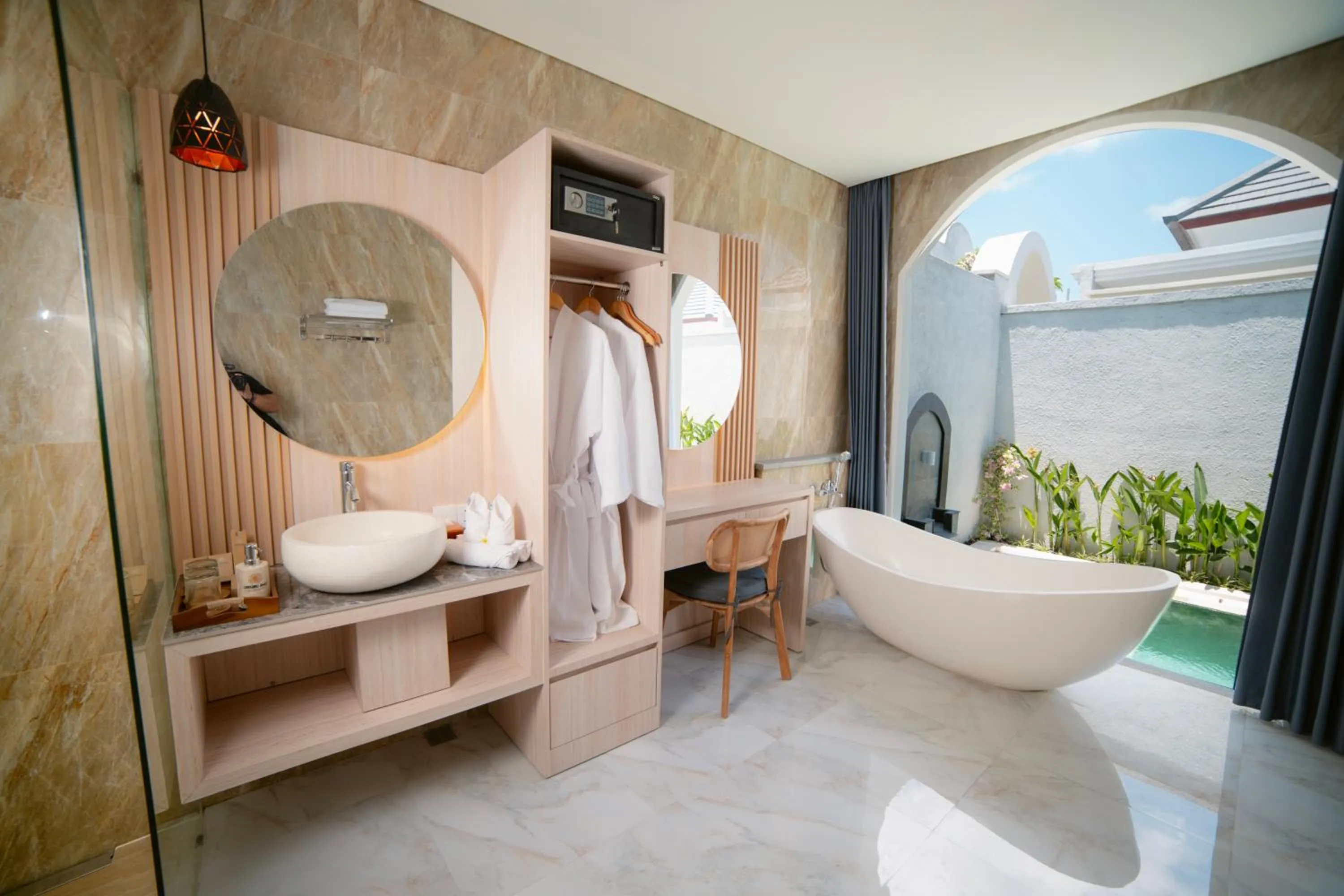 Bathroom in Dikubu Bali Villa and Suites