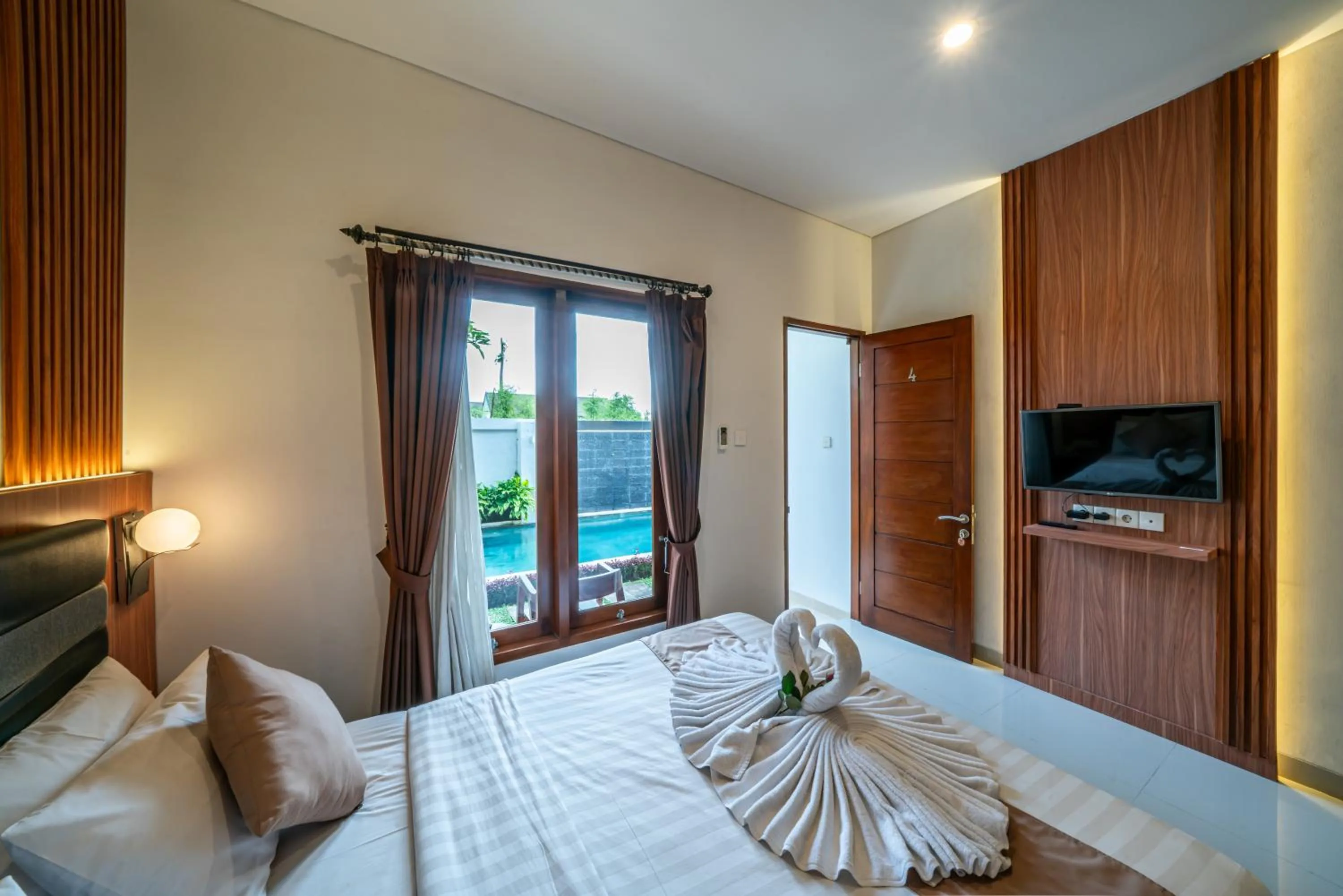 Bedroom, Bed in Dikubu Bali Villa and Suites