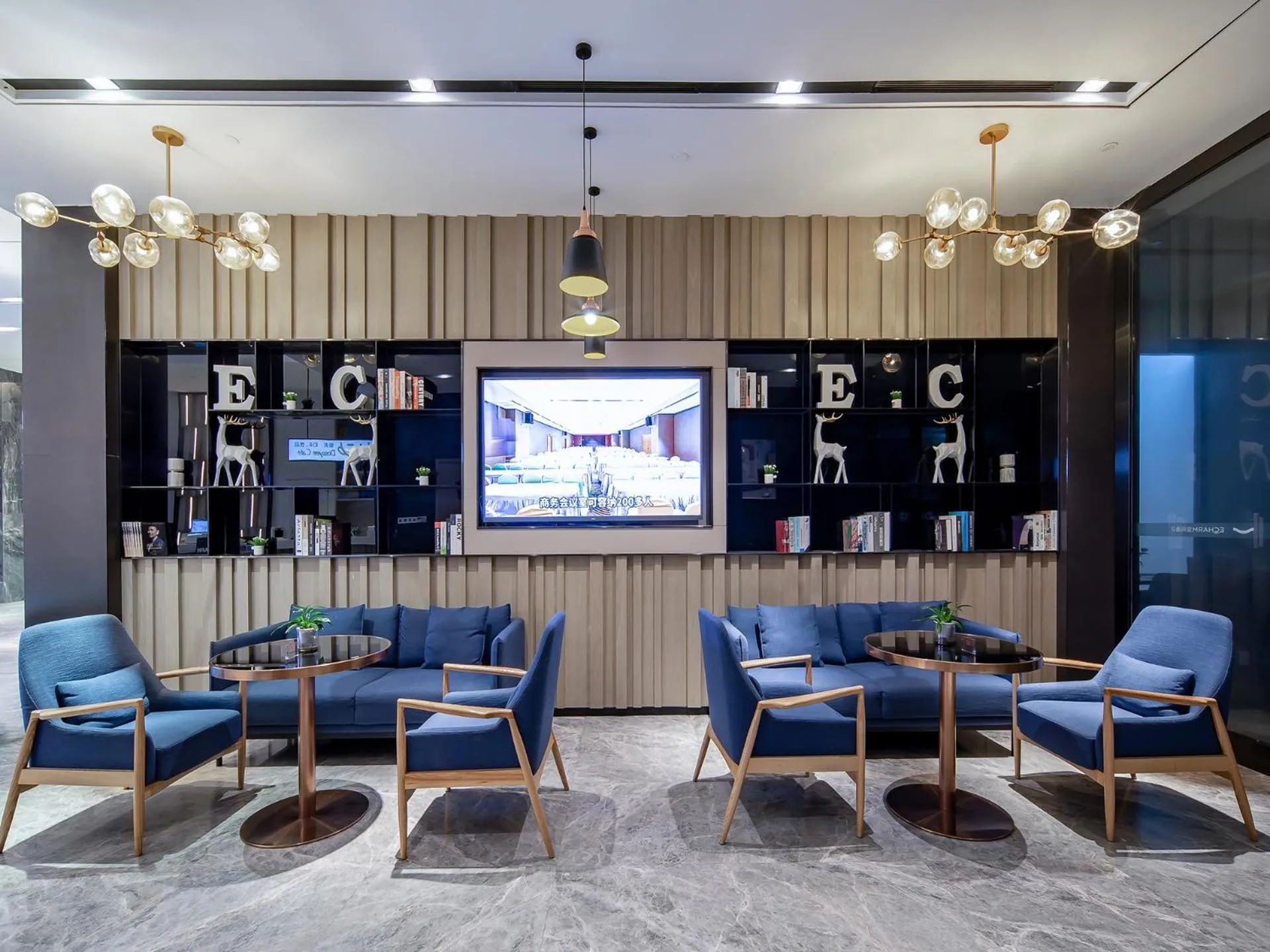 Lobby or reception in Echarm Hotel Guigang Pingnan Central Plaza Branch