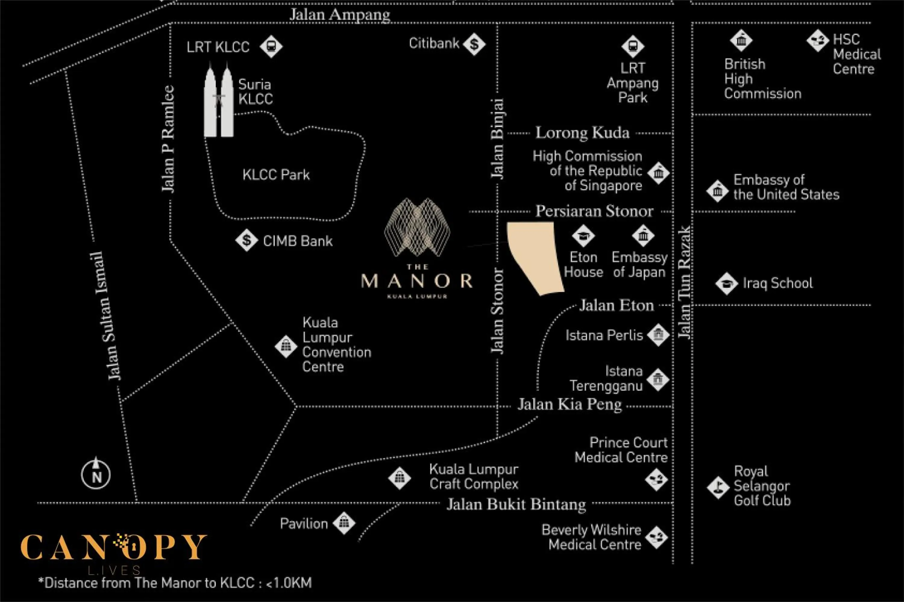 Location in The Manor Signature Residence, Kuala Lumpur