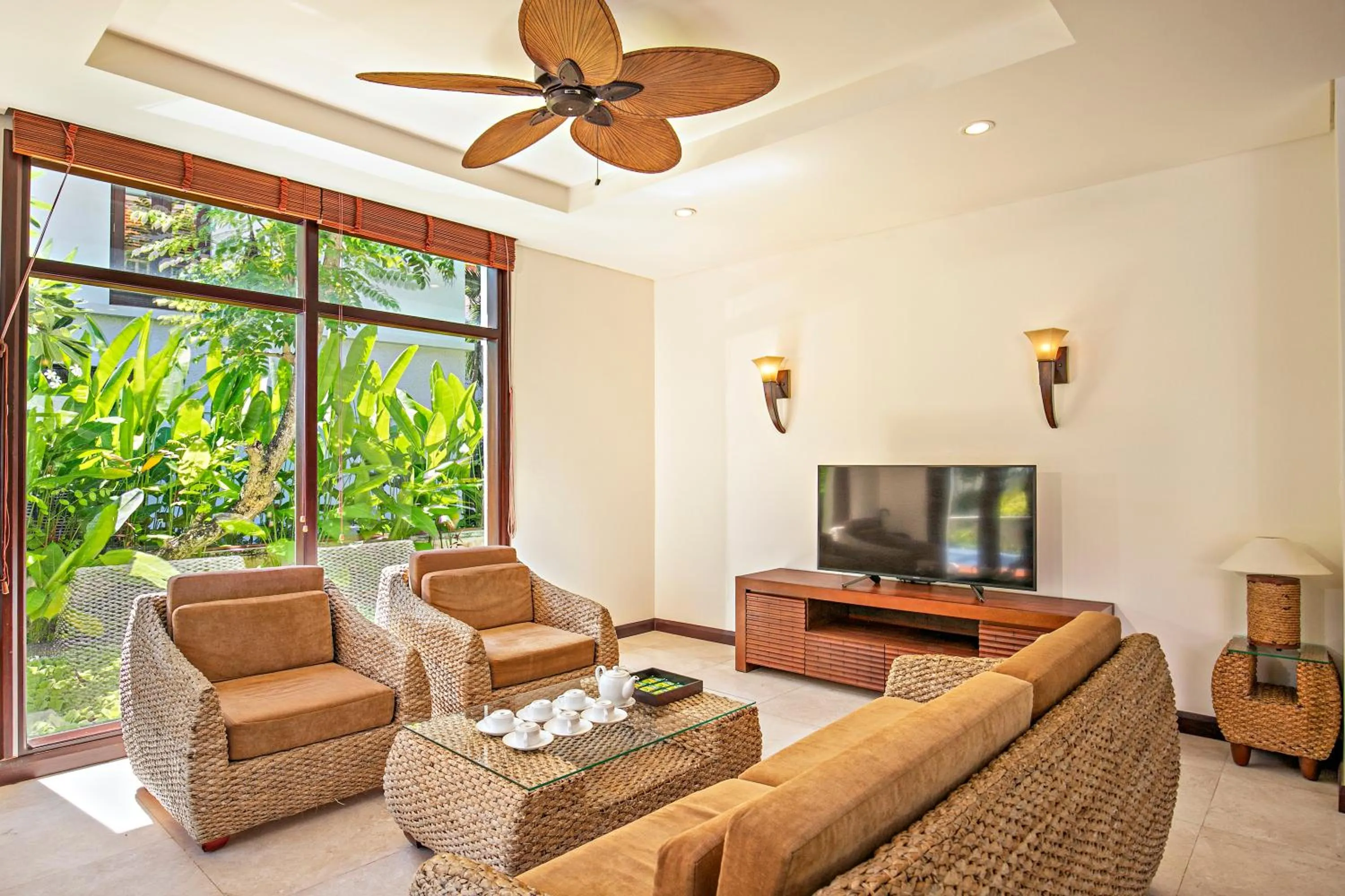 Communal lounge/ TV room in Purama Villas Luxury Resort Da Nang