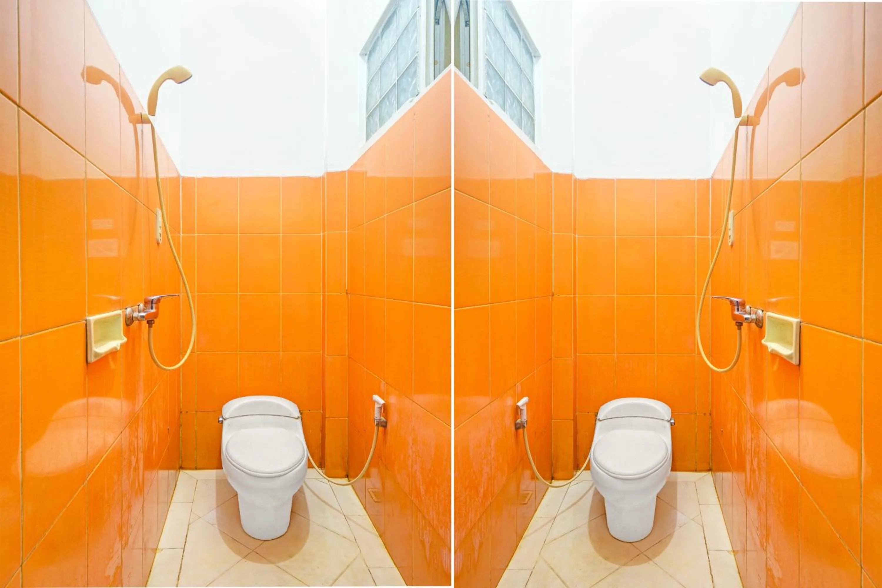 Bathroom in Collection O Tanah Abang Near Stasiun Tanah Abang Formerly Hotel Bimo Slipi