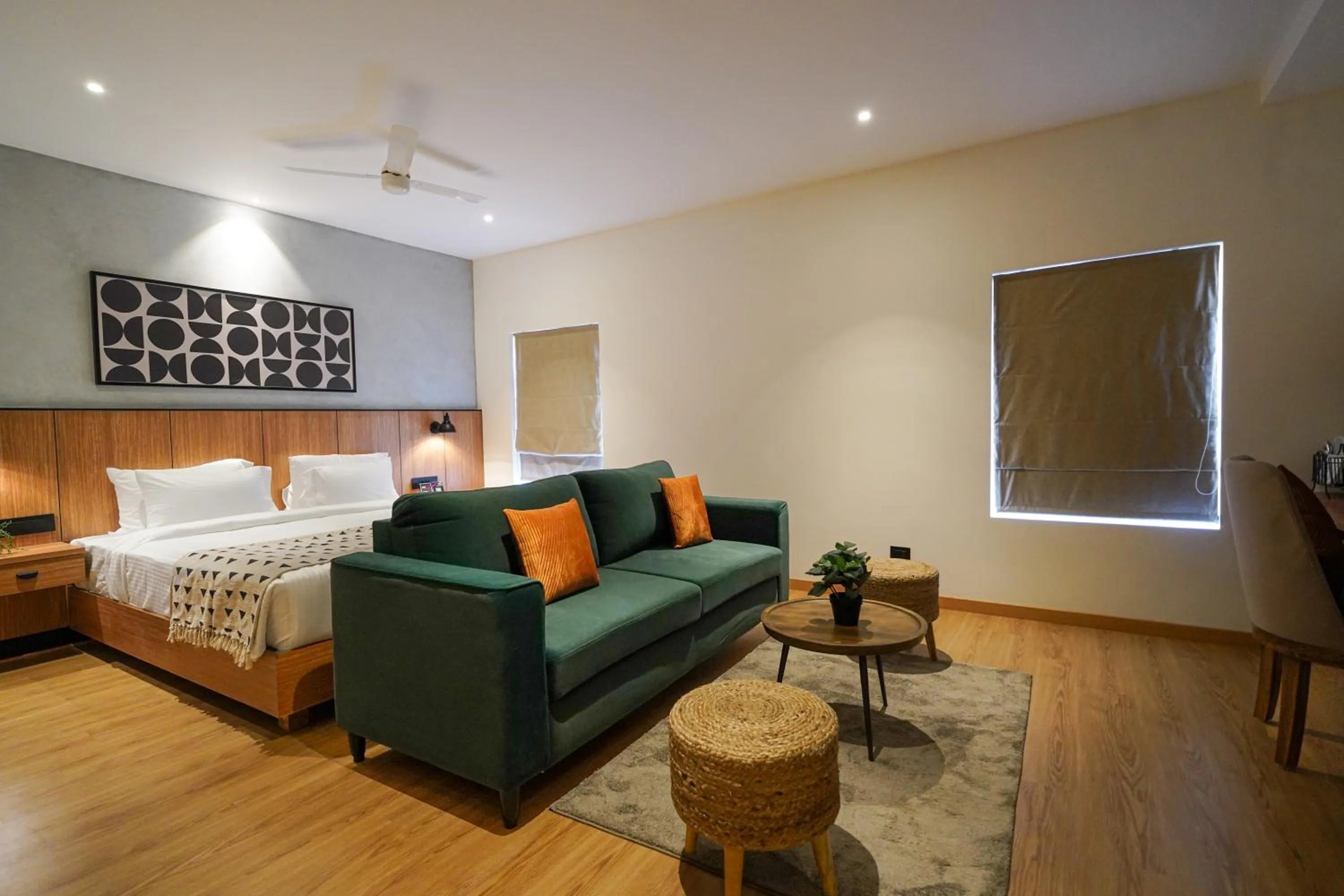 Bedroom, Bed in Olive Hotel Benz Circle, Vijayawada by Embassy Group