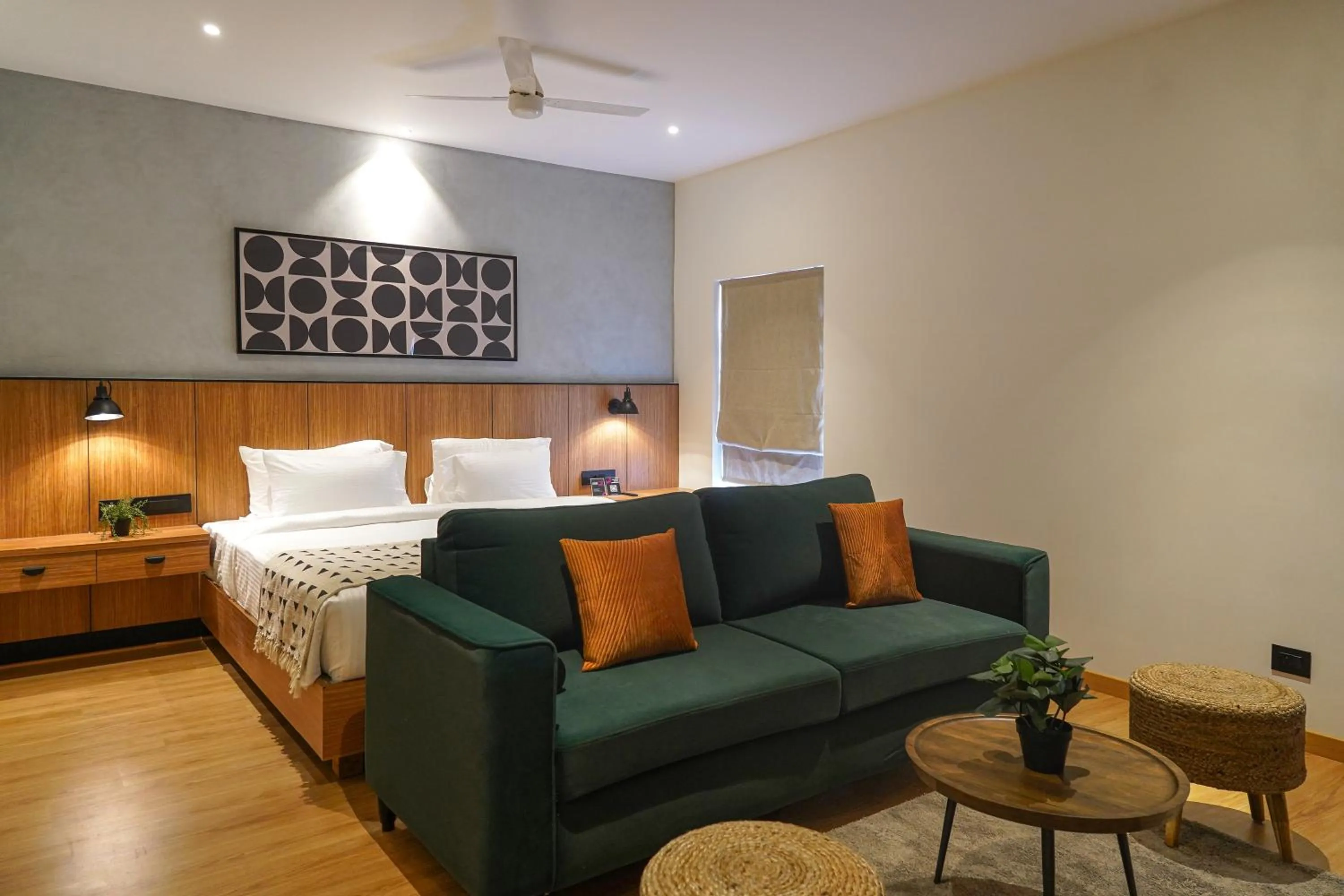 Bedroom, Bed in Olive Hotel Benz Circle, Vijayawada by Embassy Group