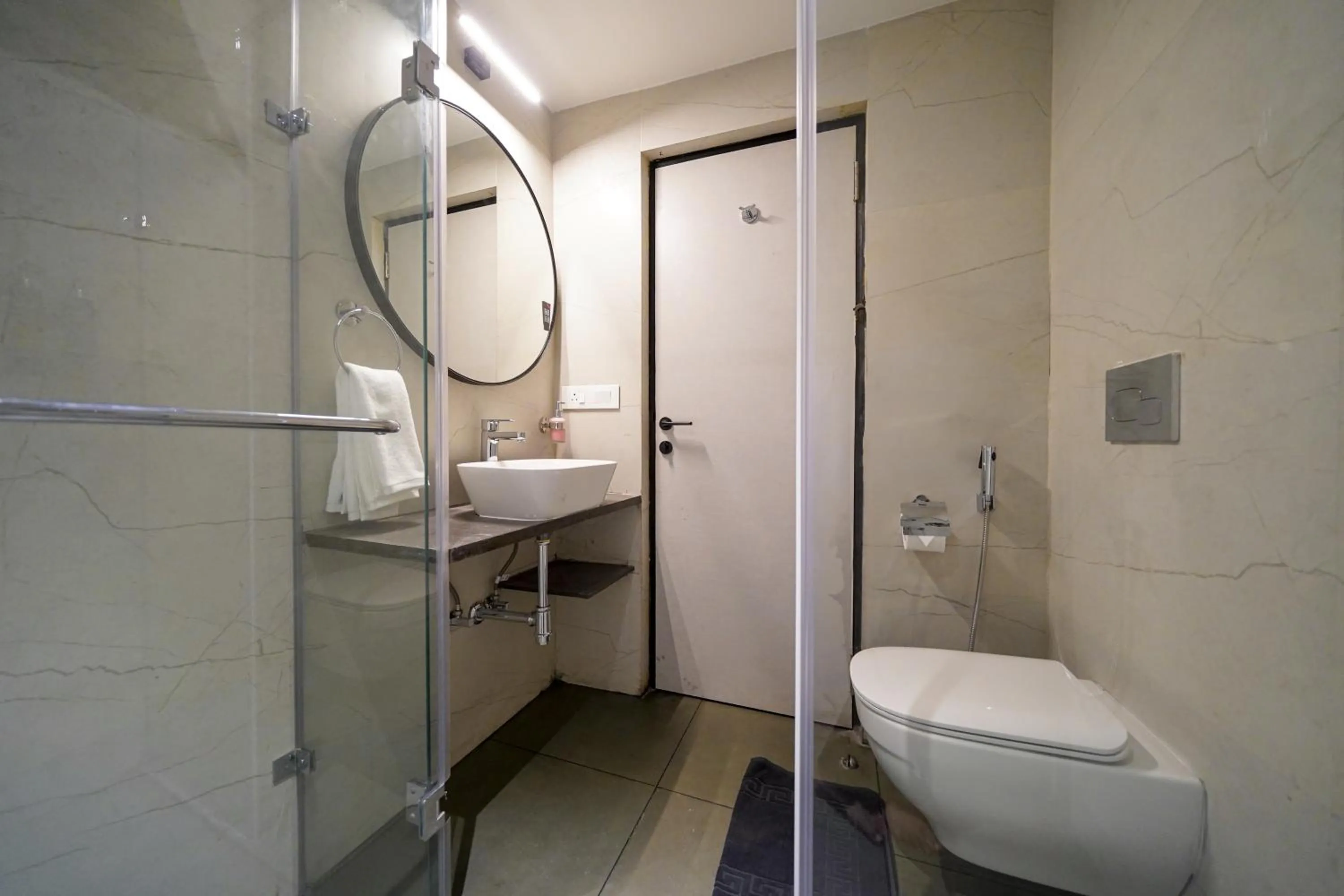 Shower in Olive Hotel Benz Circle, Vijayawada by Embassy Group