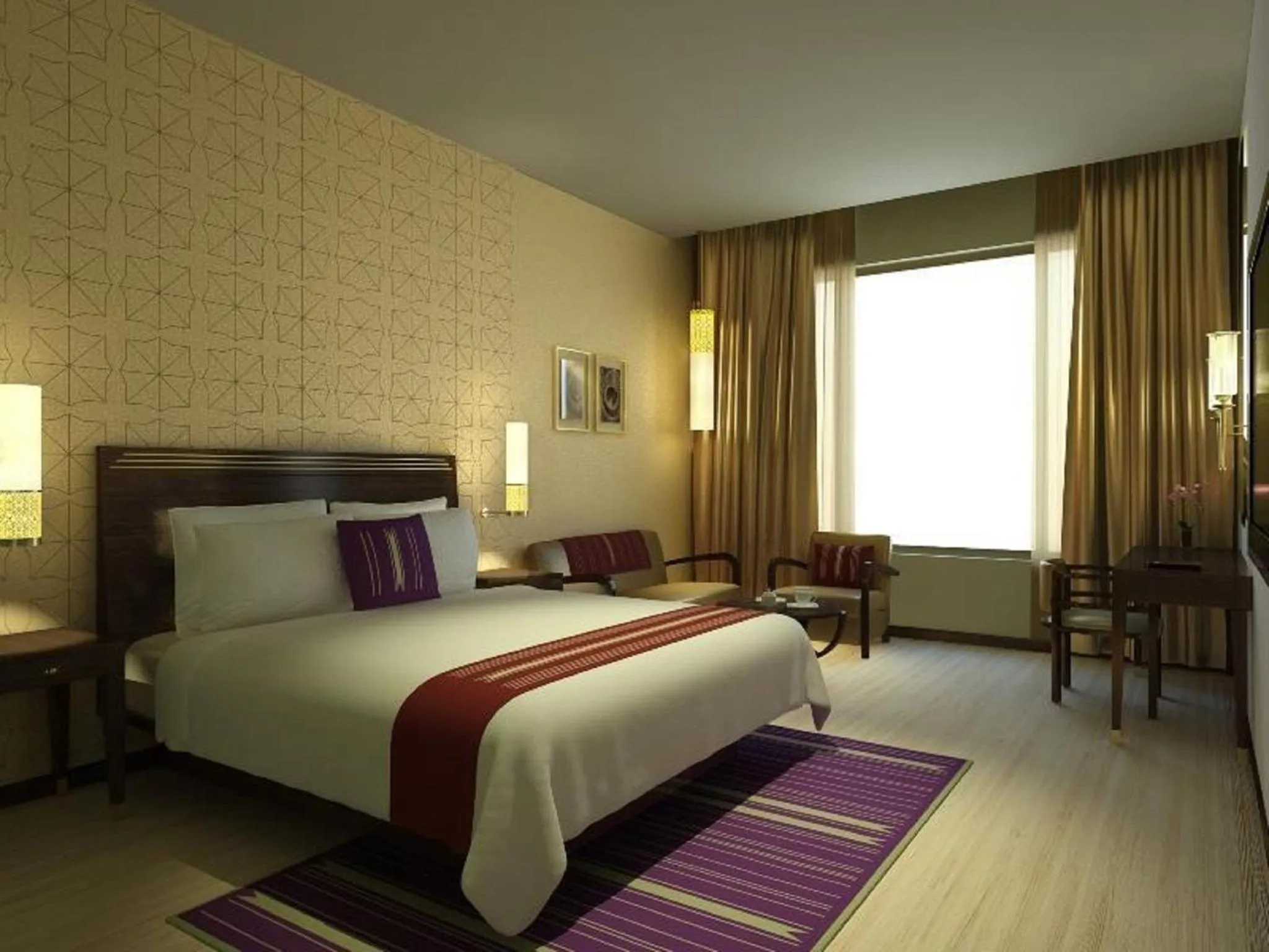 Bedroom, Bed in Marasa Sarovar Premiere