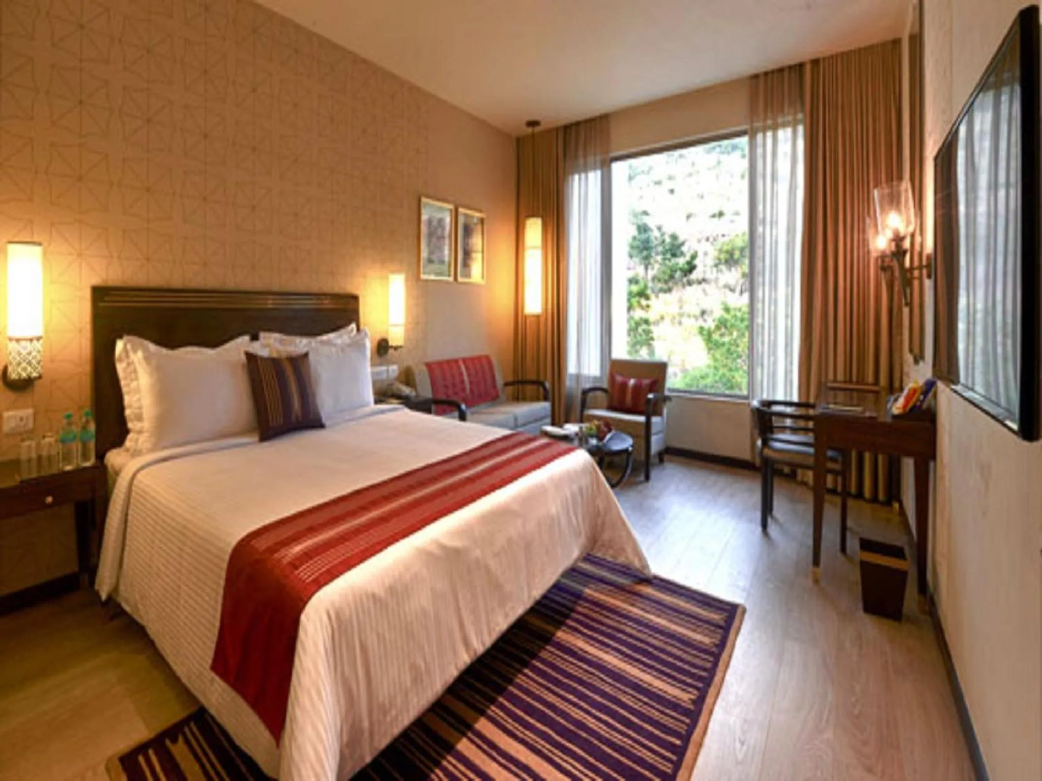 Decorative detail, Bed in Marasa Sarovar Premiere