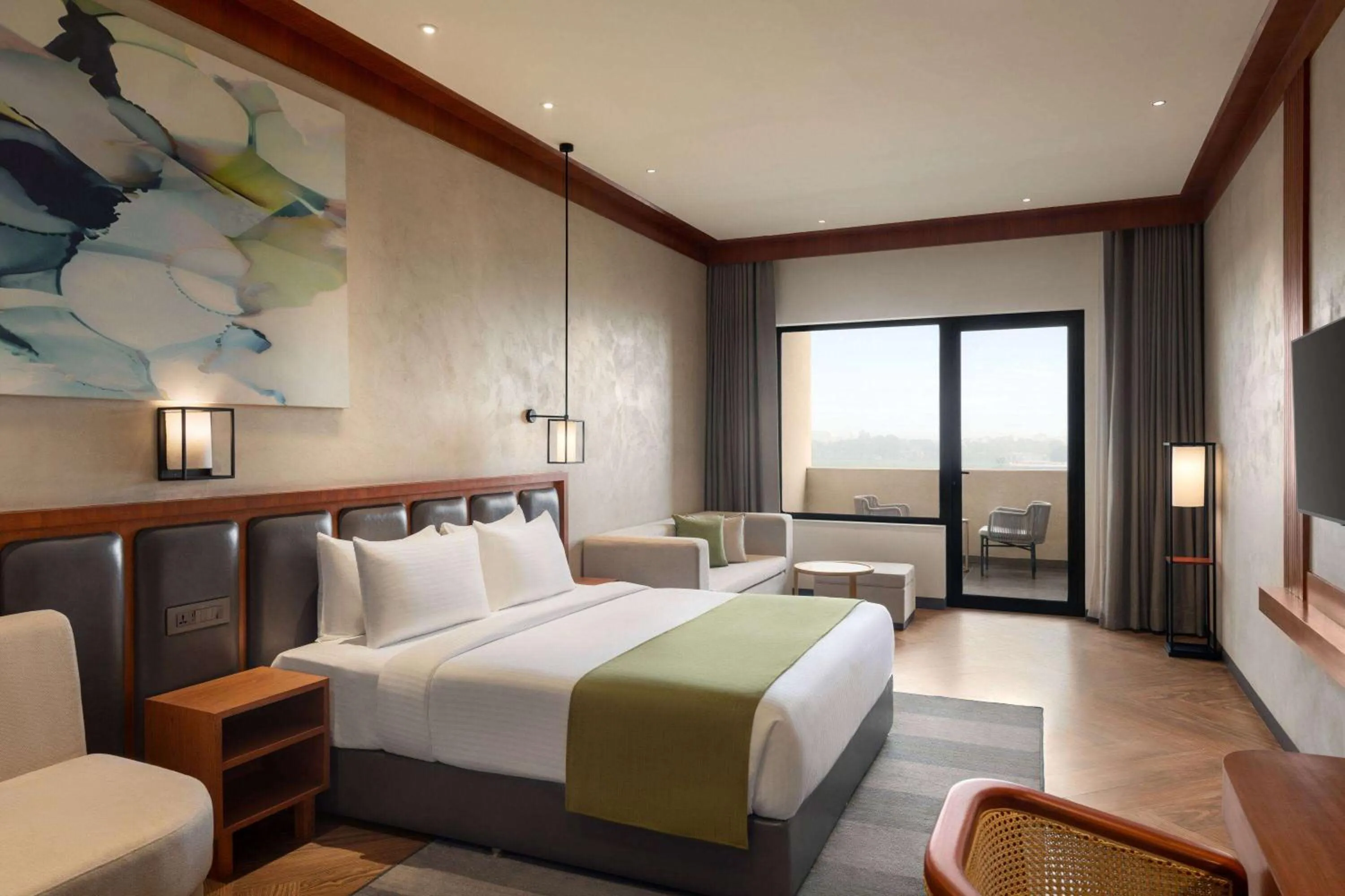 Photo of the whole room, Bed in Wyndham Garden Sonipat Murthal