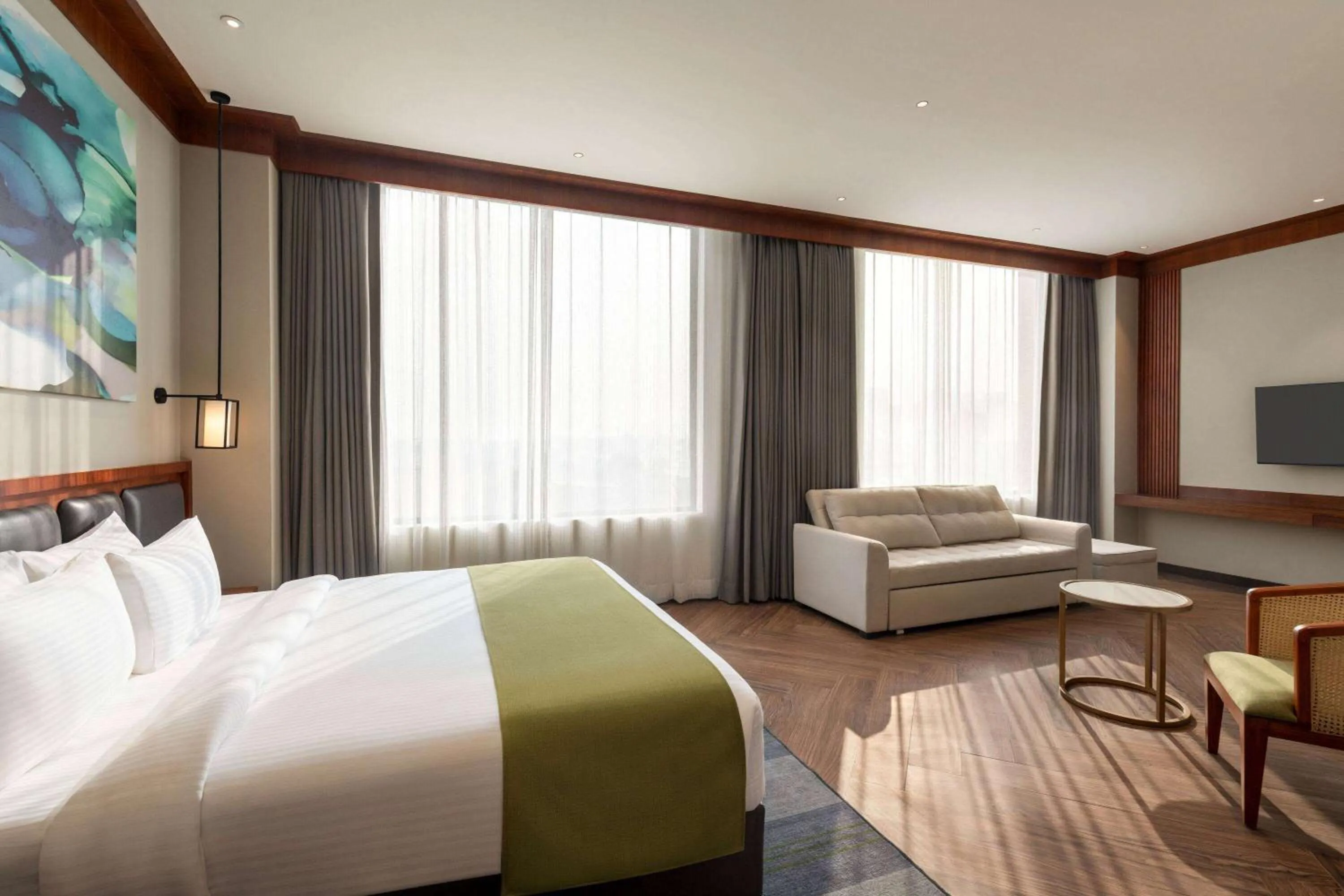 Photo of the whole room, Bed in Wyndham Garden Sonipat Murthal