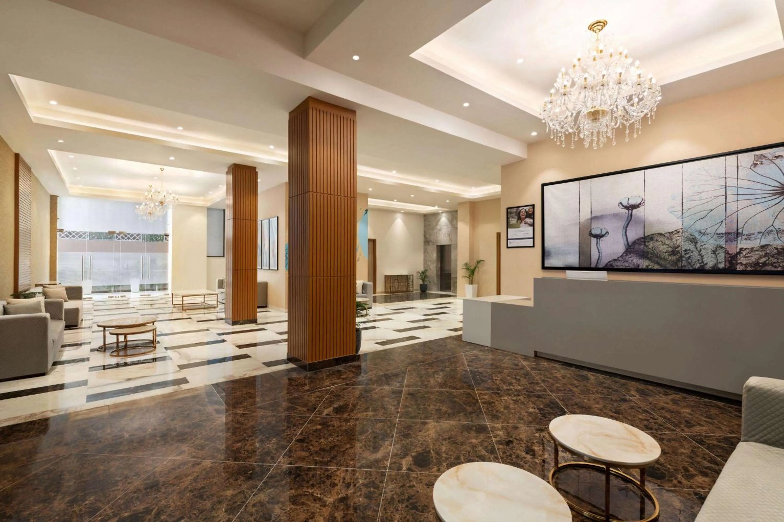 Lobby or reception in Wyndham Garden Sonipat Murthal