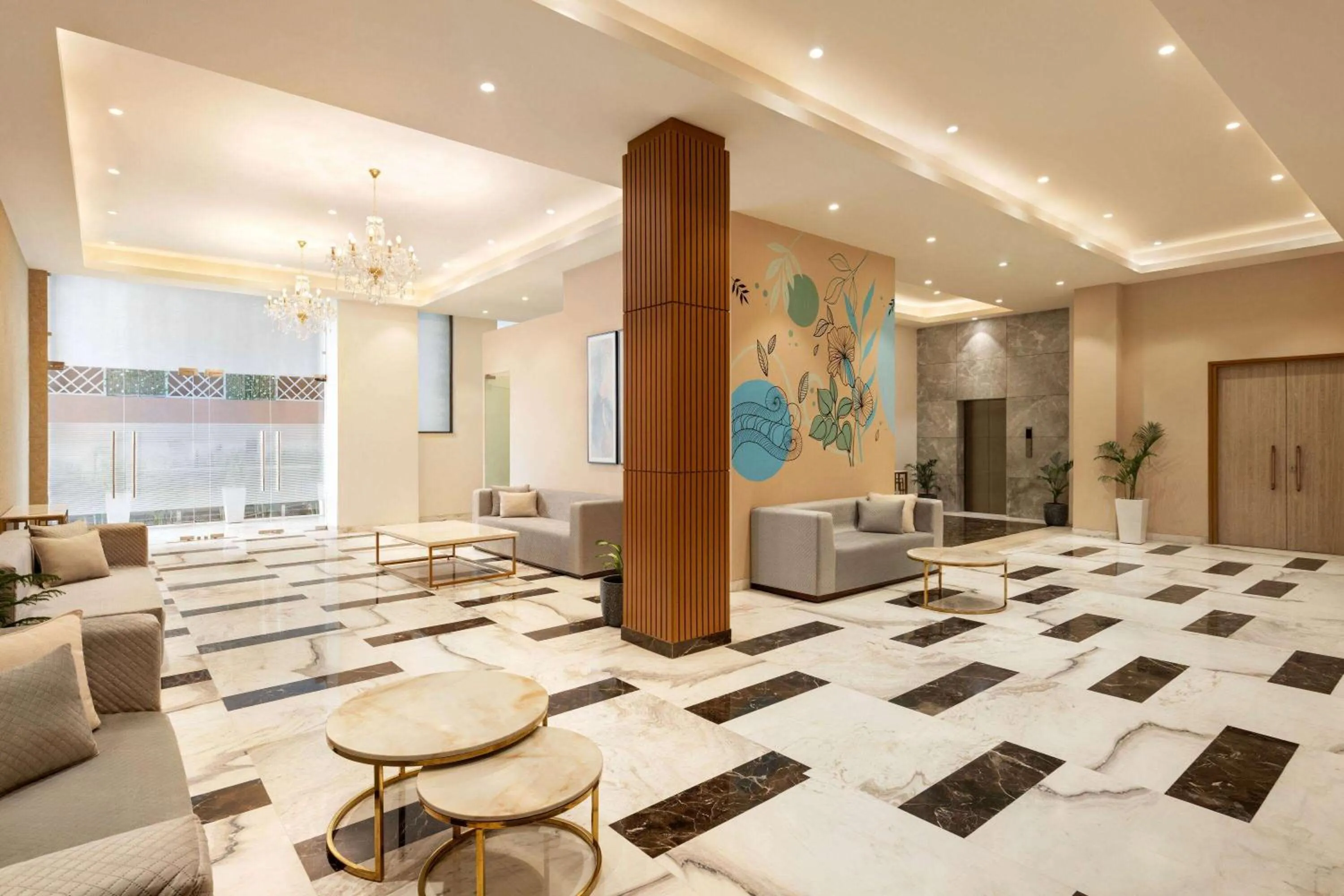 Lobby or reception in Wyndham Garden Sonipat Murthal